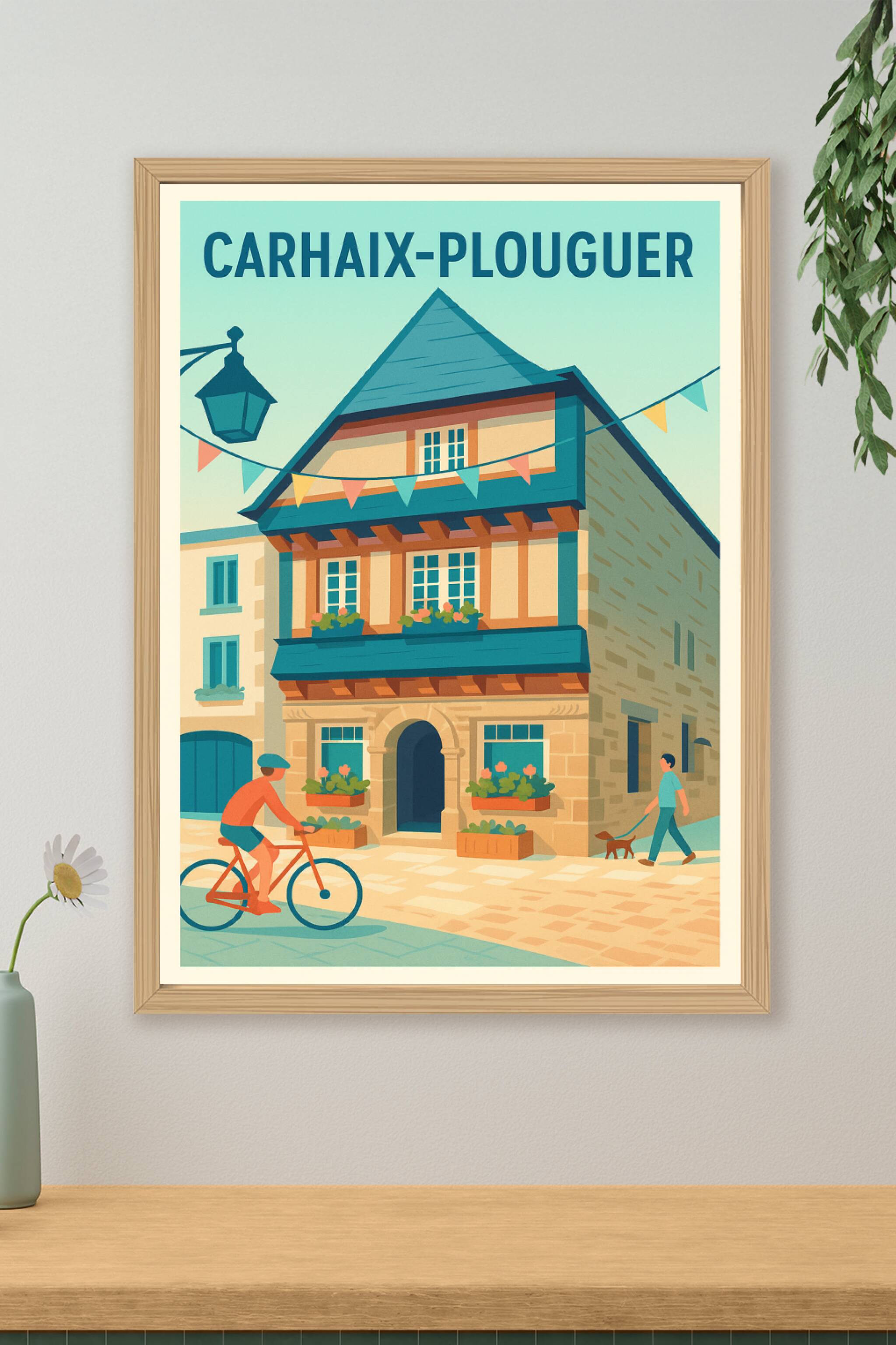Affiche de Carhaix-Plouguer - Charme et douceur bretonne