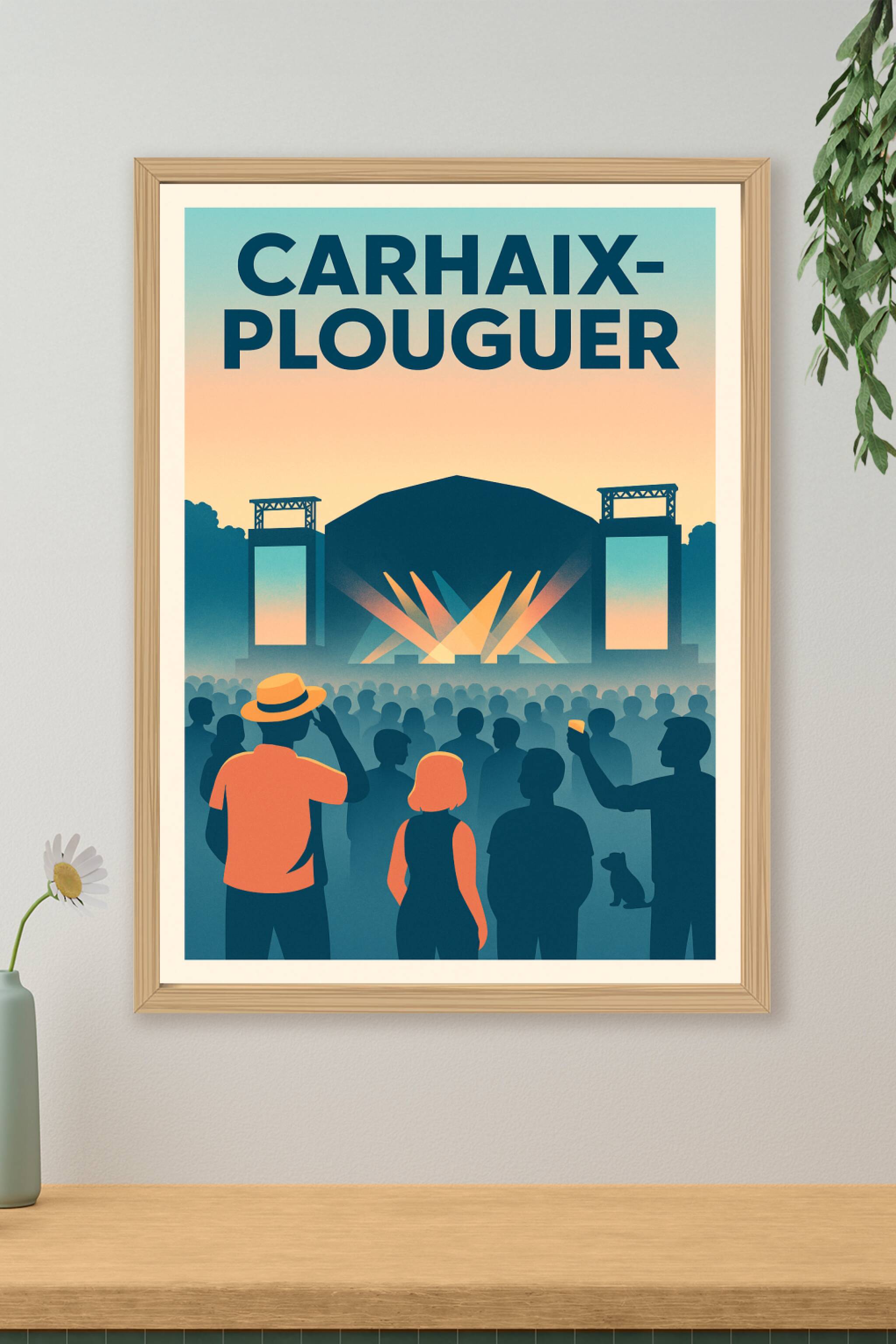 Affiche de Carhaix-Plouguer - L'ambiance vibrante d'un festival en plein air