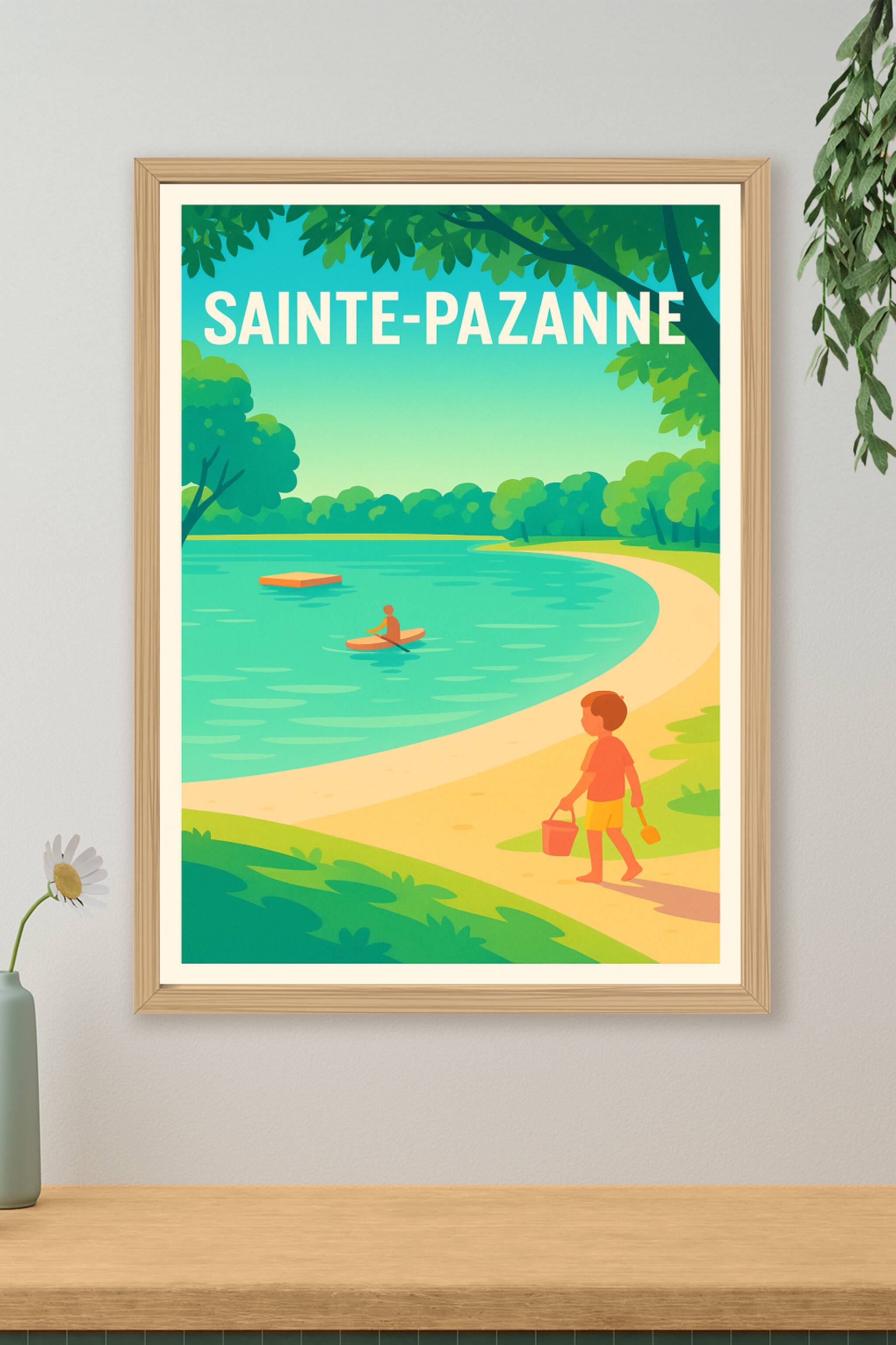 Affiche de Sainte-Pazanne - Instant de fraîcheur au bord de l'eau