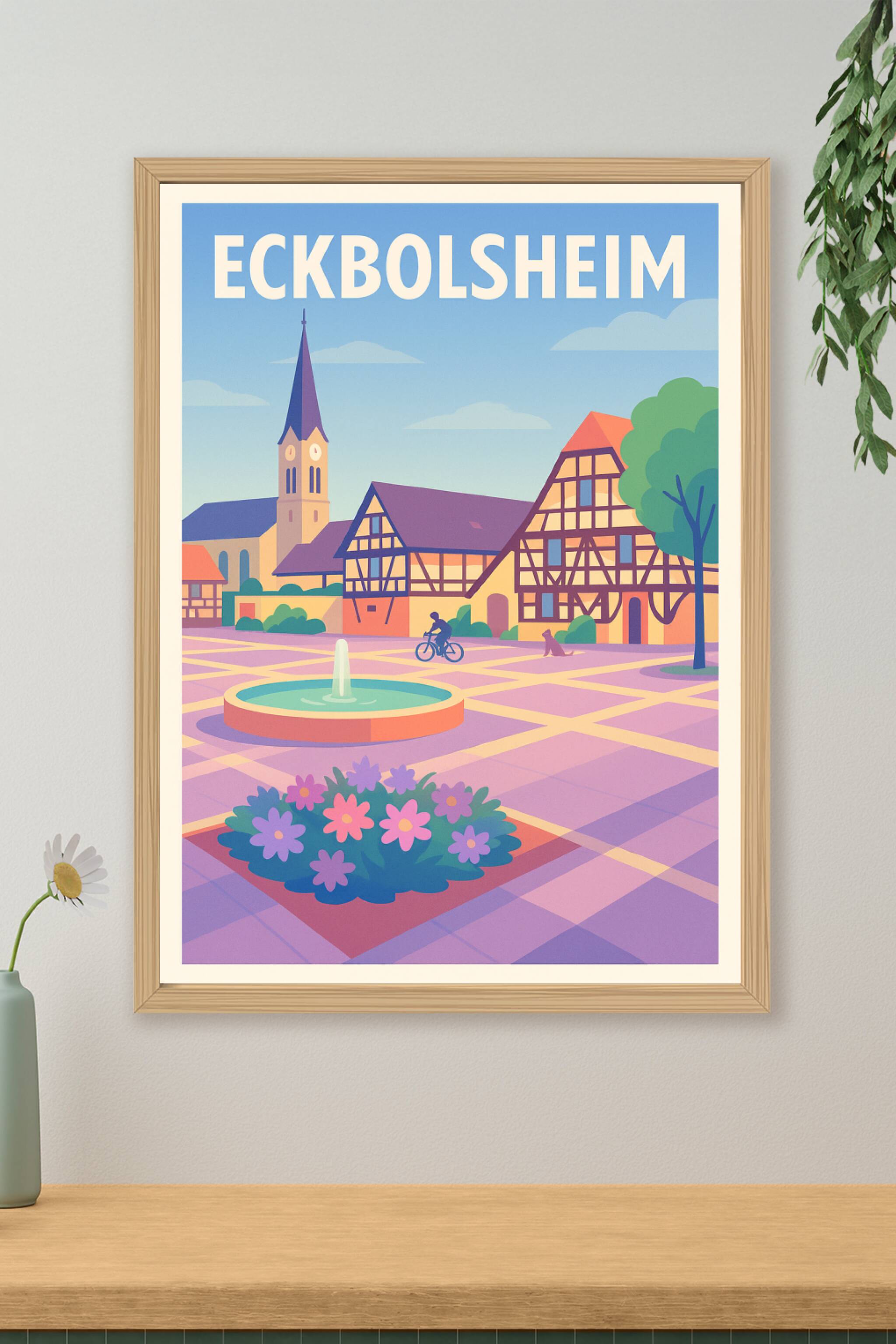 Affiche de Eckbolsheim - Charme et sérénité au cœur de l'Alsace