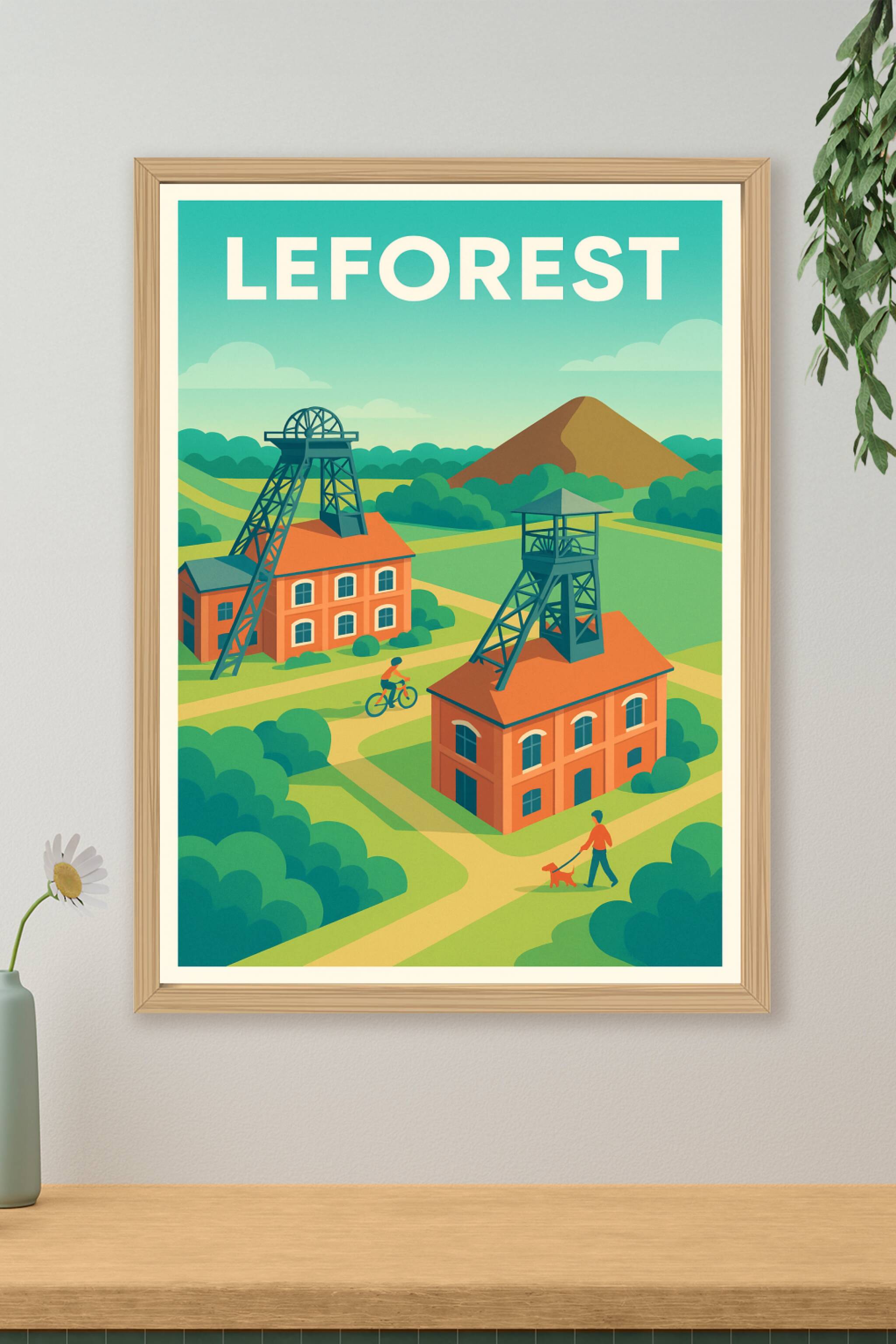Affiche de Leforest - Patrimoine minier et espaces verts