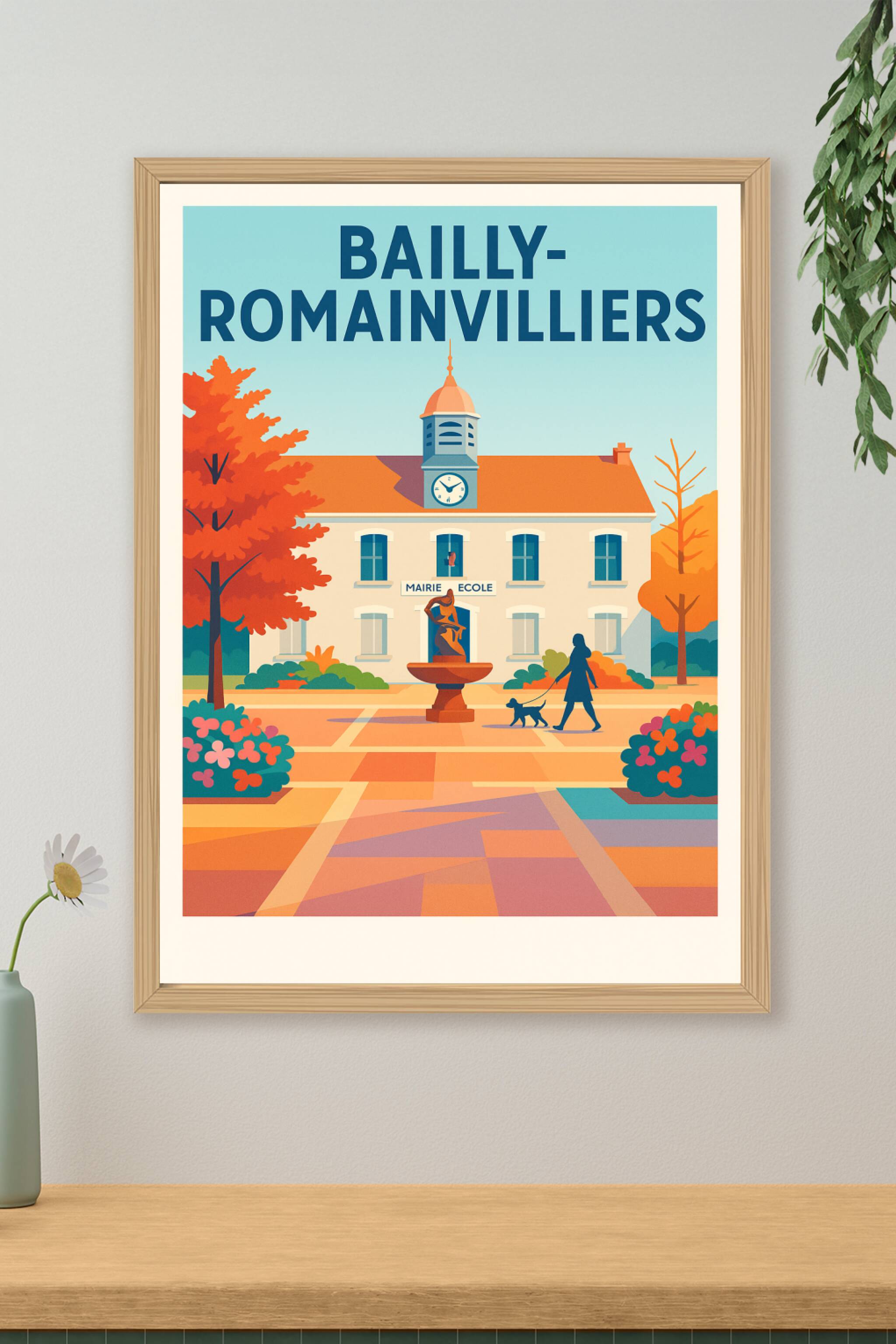 Affiche de Bailly-Romainvilliers - Charme paisible au cœur du village
