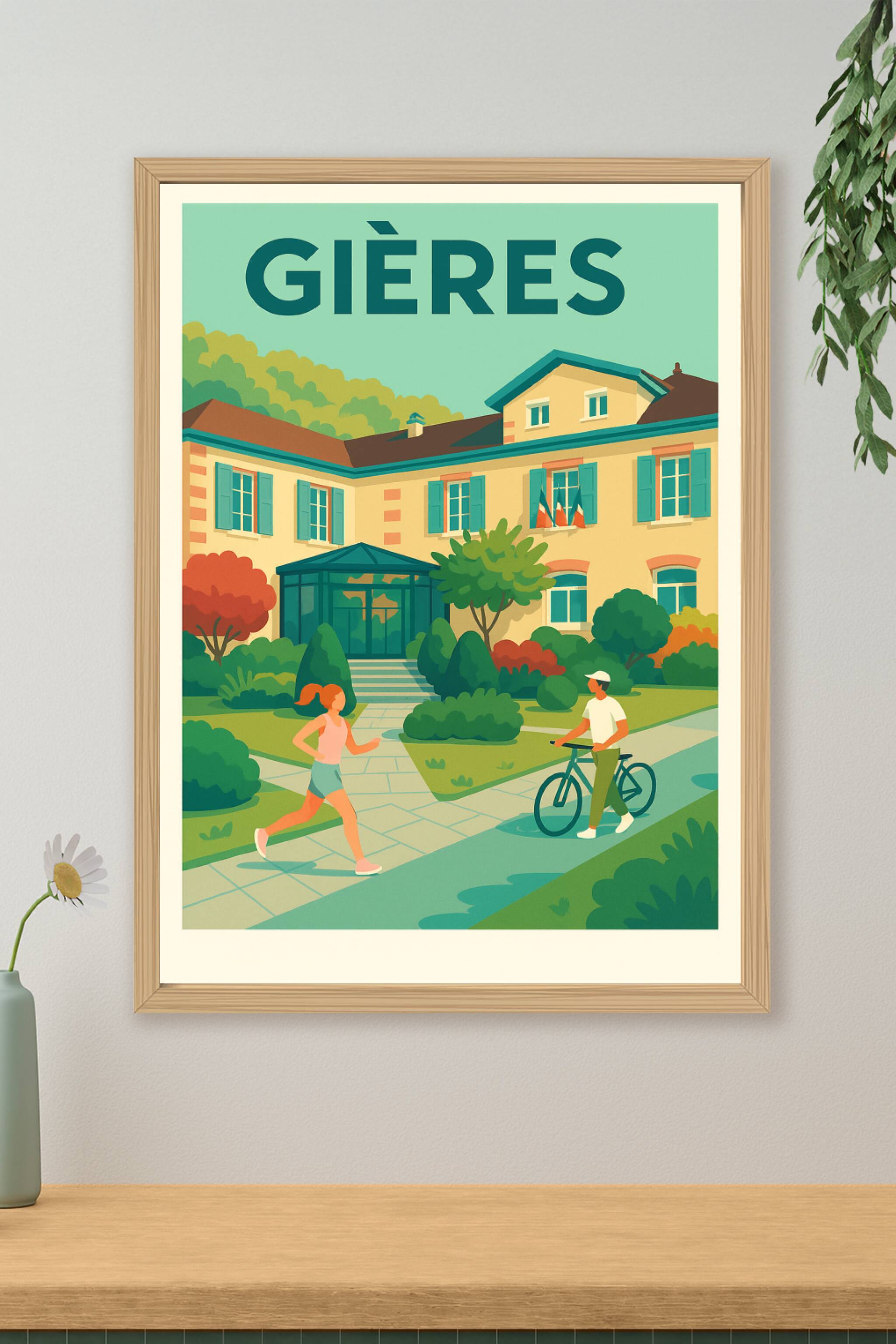 Affiche de Gières - Un souffle de nature et convivialité
