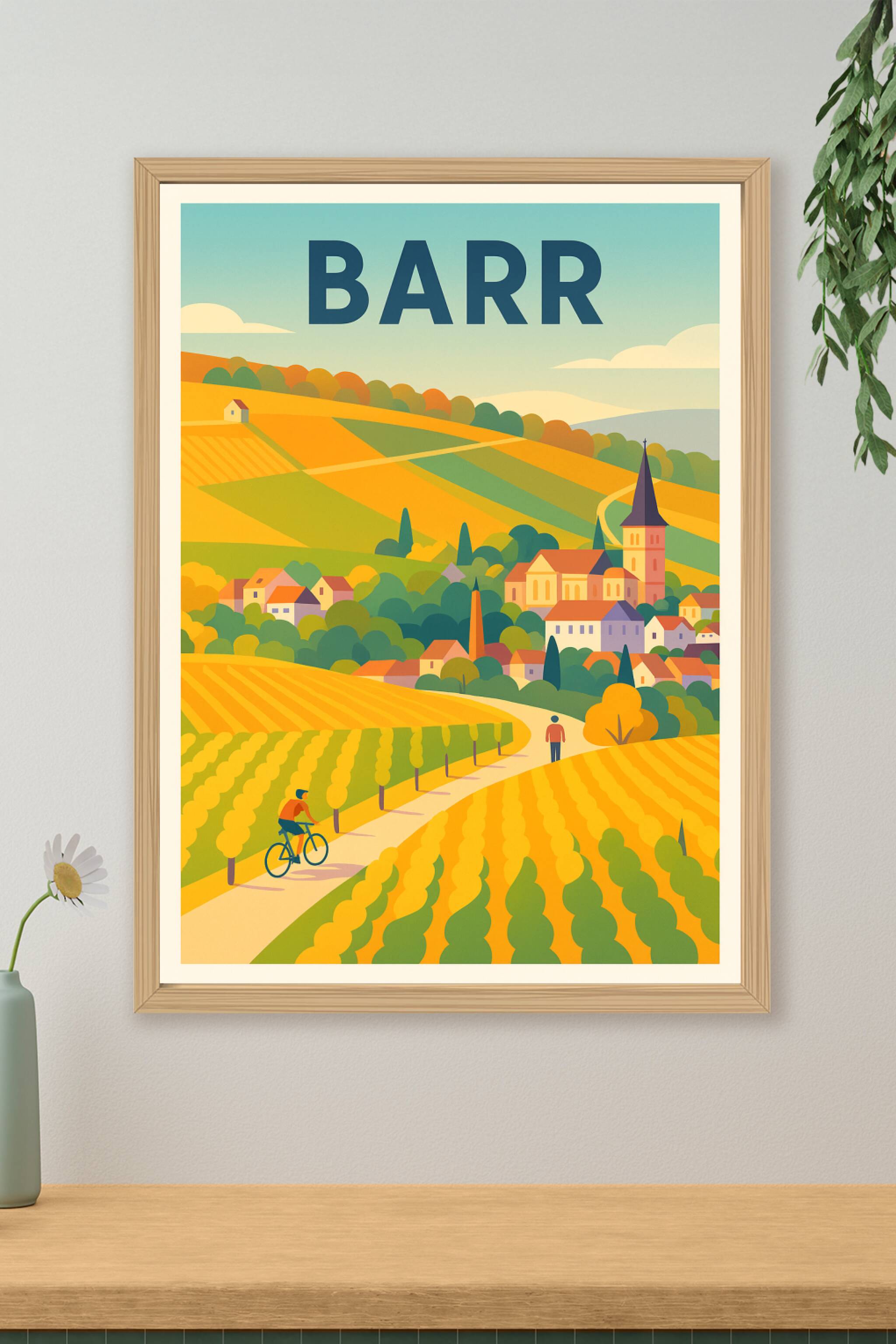 Affiche de Barr - L'évasion au cœur des vignobles alsaciens
