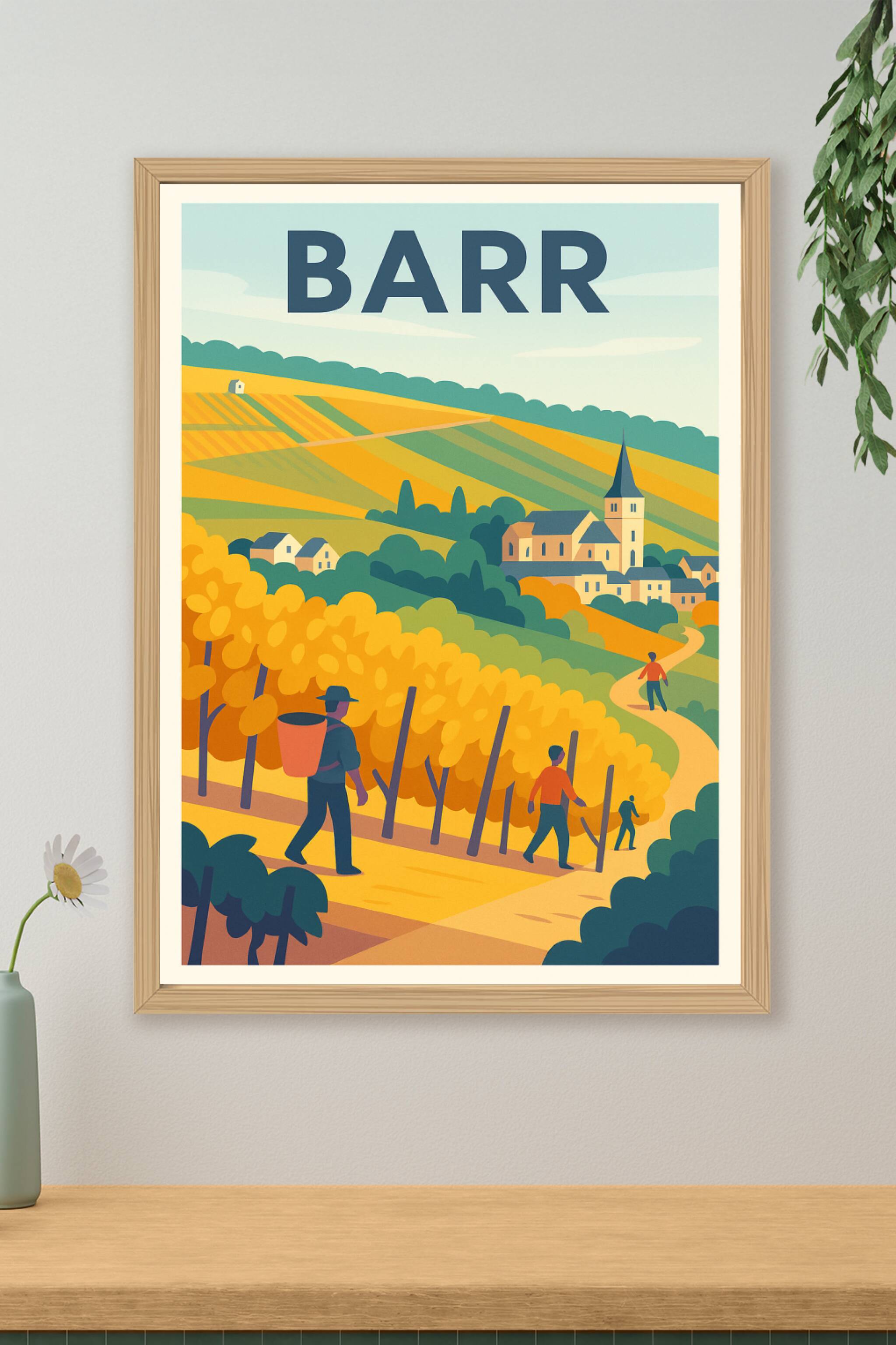 Affiche de Barr - Charme bucolique au cœur des vignobles alsaciens