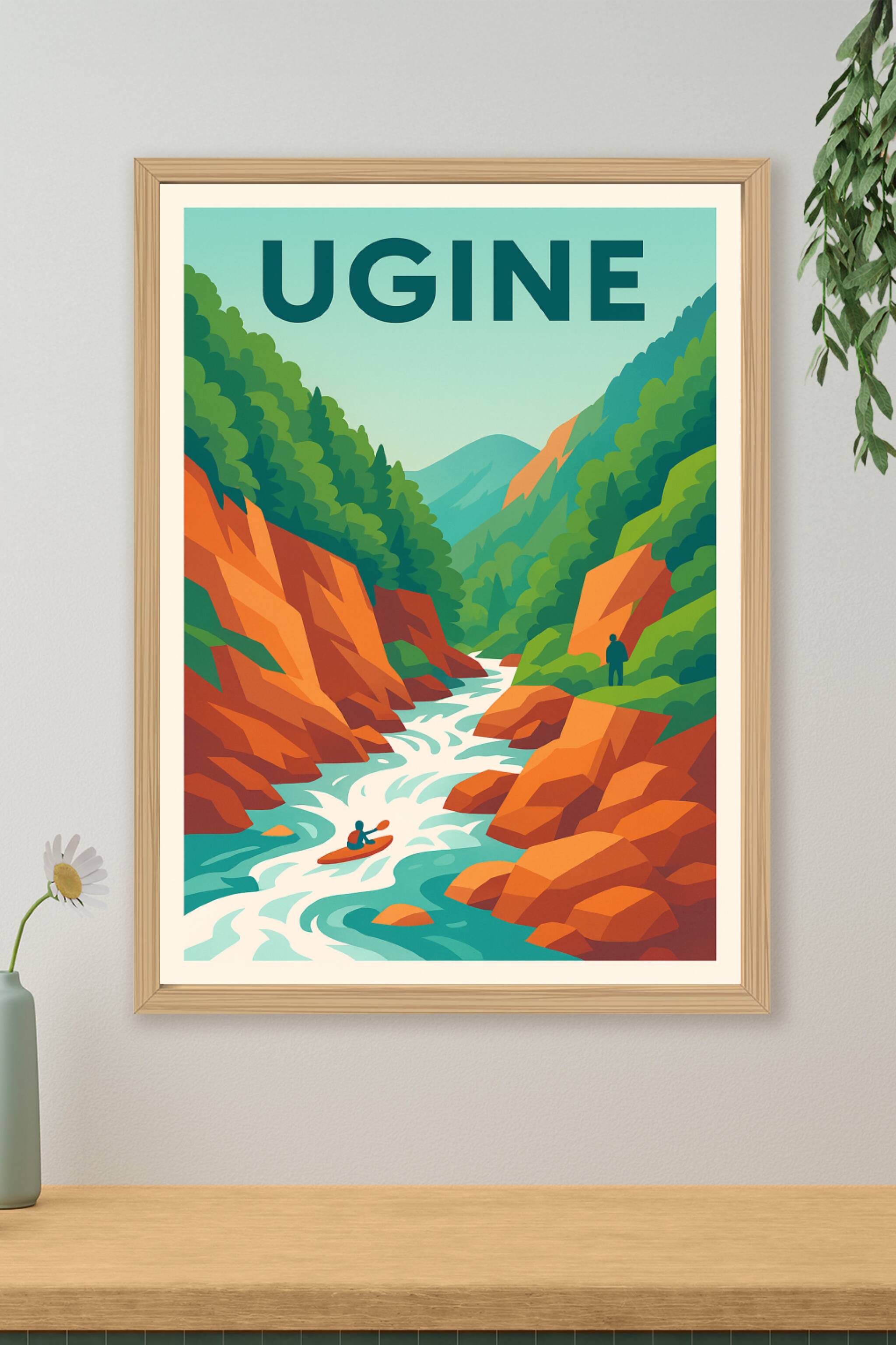 Affiche de Ugine - Aventure et nature en pleine montagne