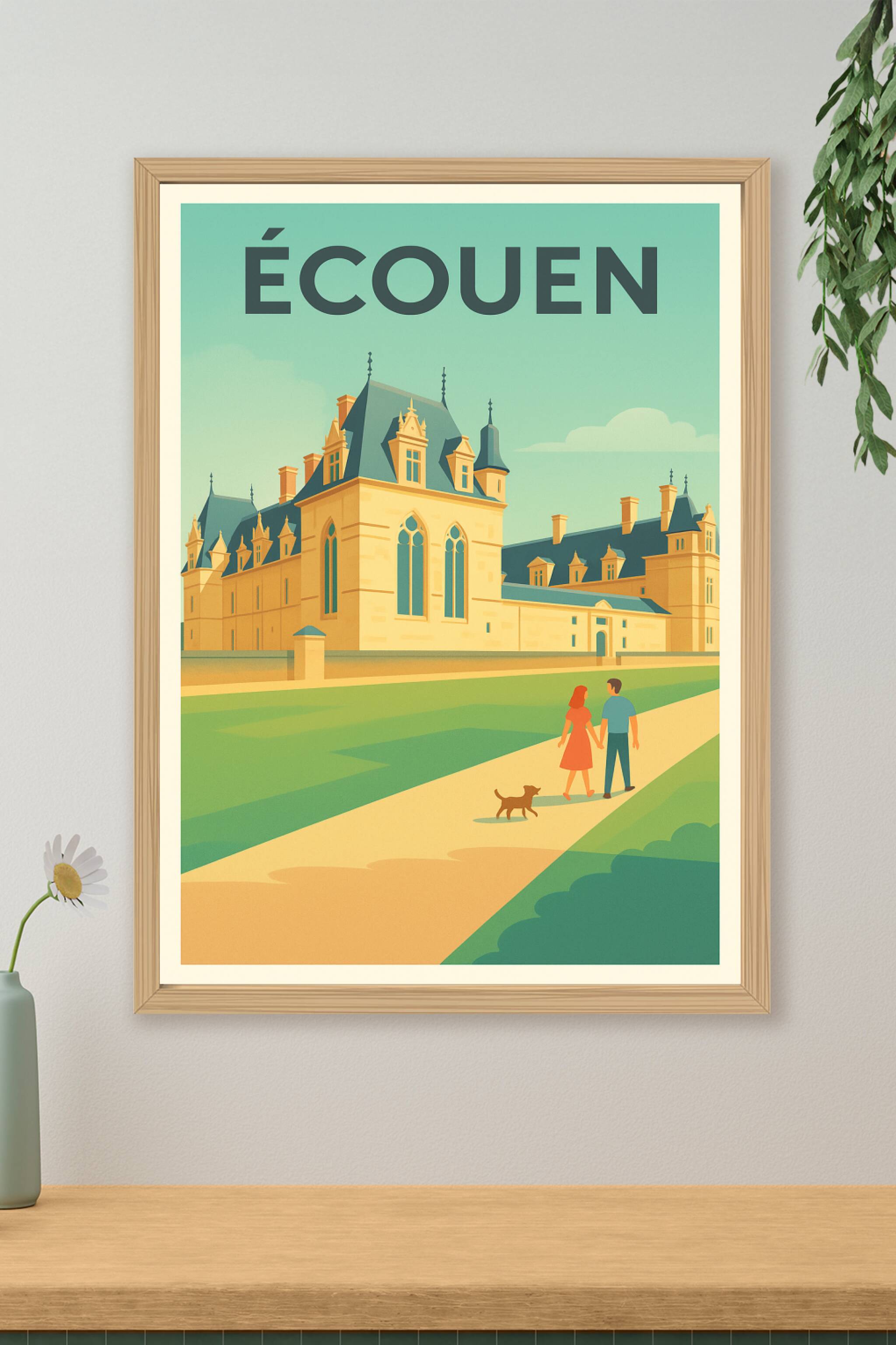 Affiche de Écouen - Promenade au Château Renaissance