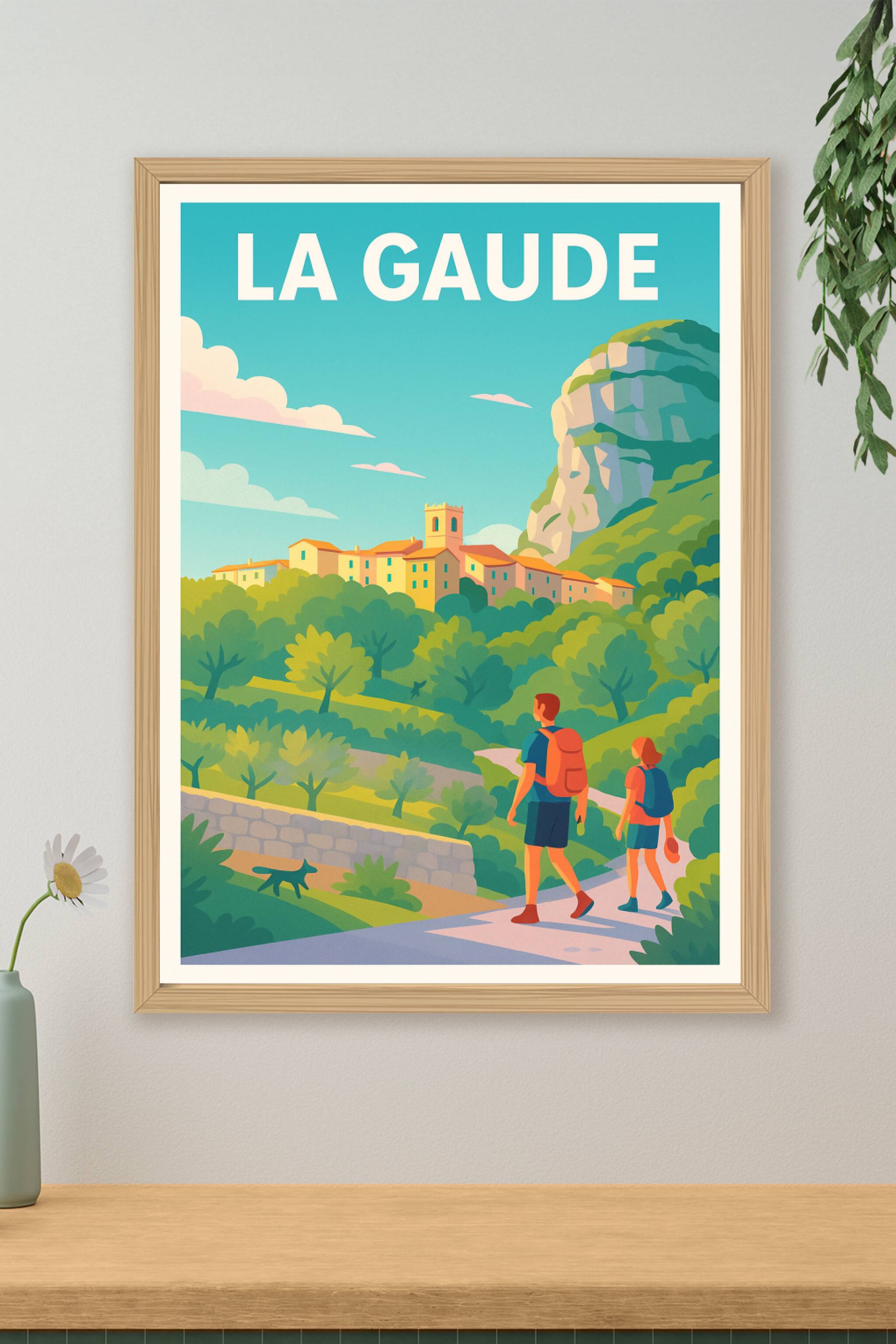 Affiche de La Gaude - Découvrez la nature et l'histoire au cœur de la Provence