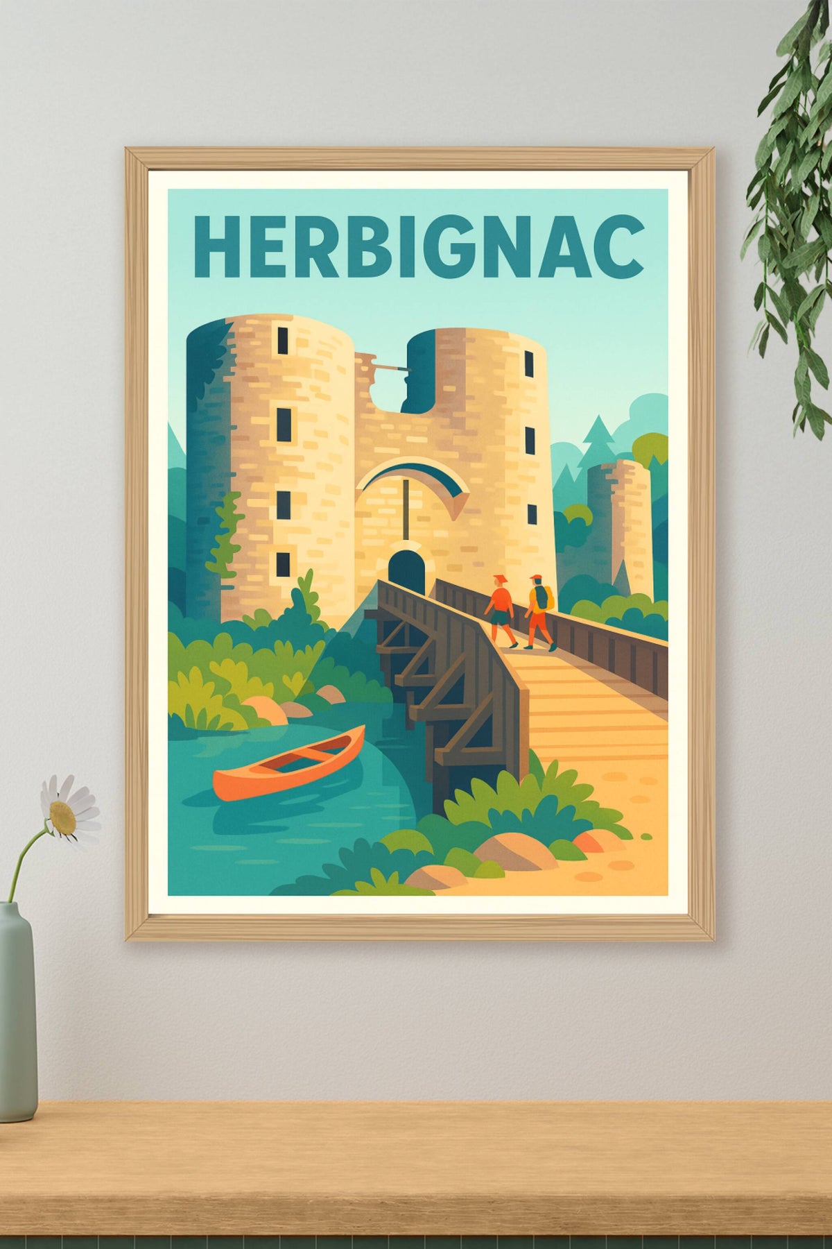 Affiche de Herbignac - L'entrée emblématique du château