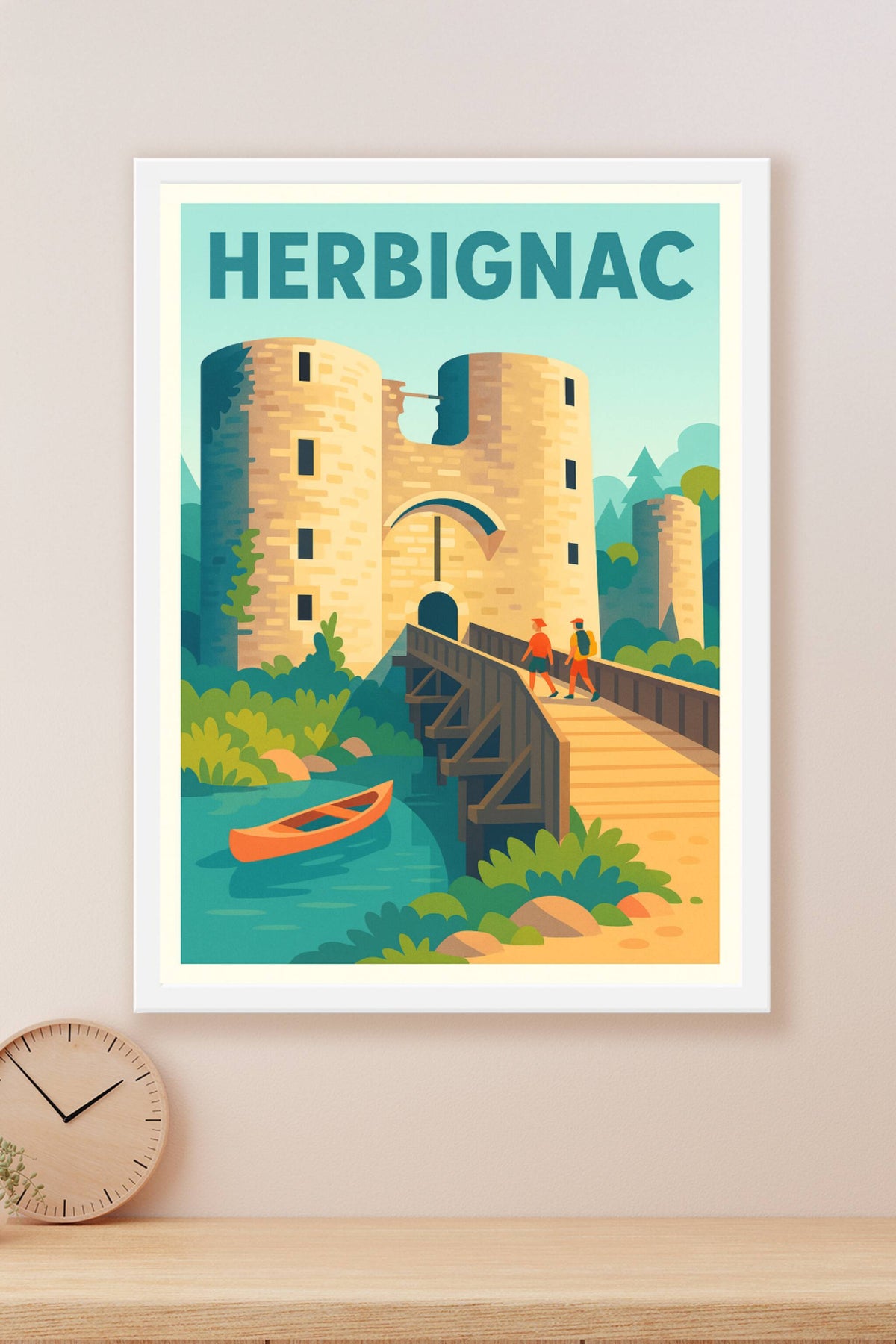 Affiche de Herbignac - L'entrée emblématique du château