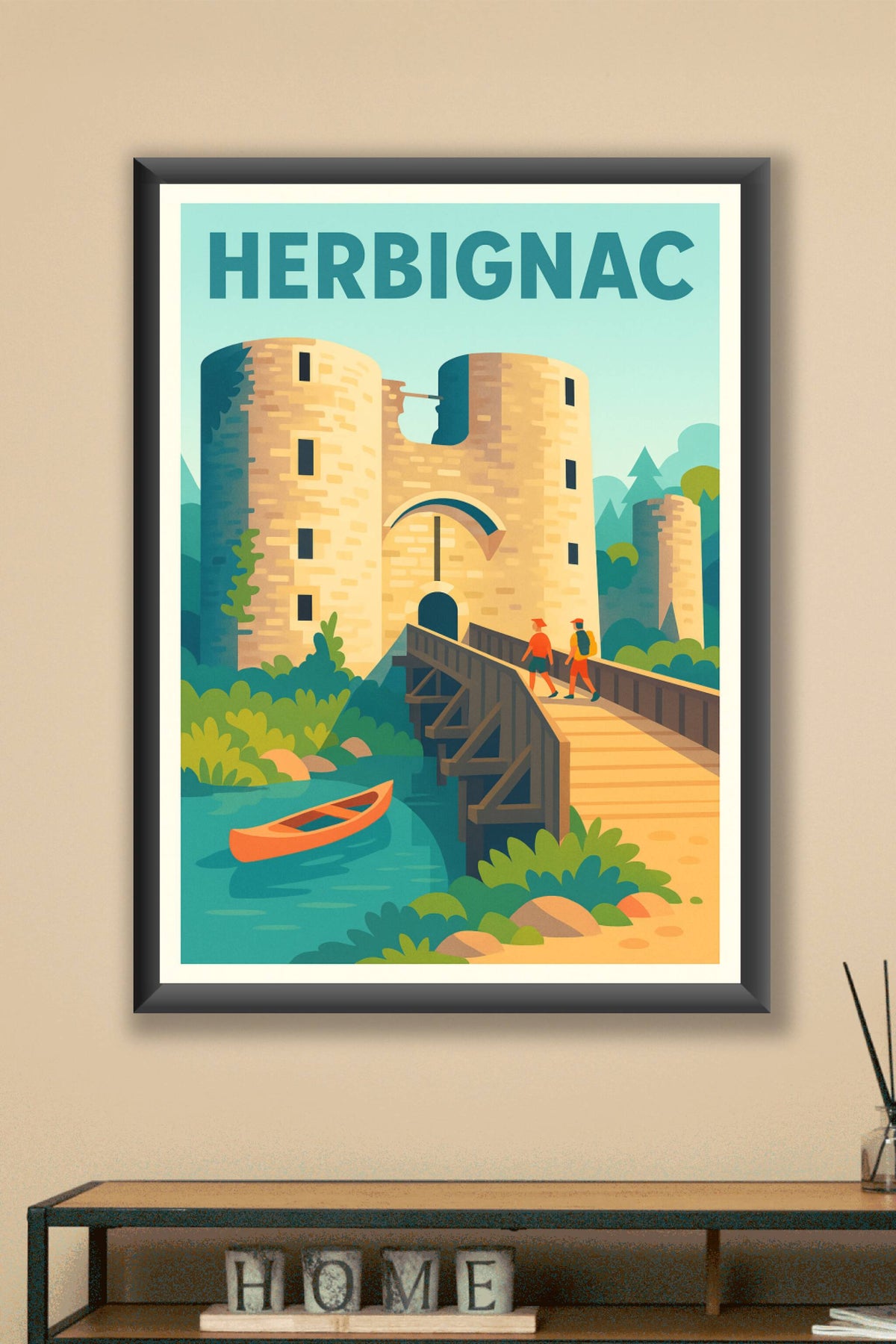 Affiche de Herbignac - L'entrée emblématique du château
