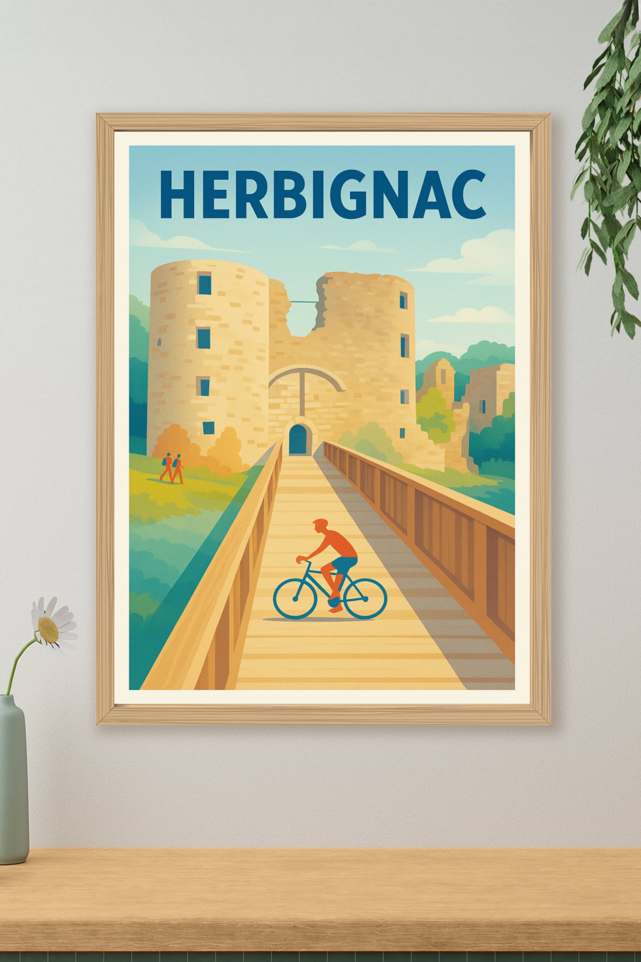 Affiche de Herbignac - L'allure intemporelle du château historique