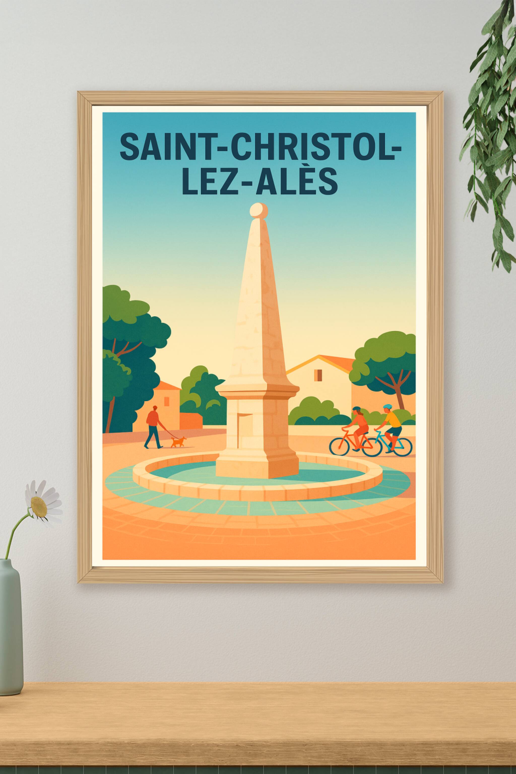 Affiche de Saint-Christol-lez-Alès - Charme et sérénité provençale