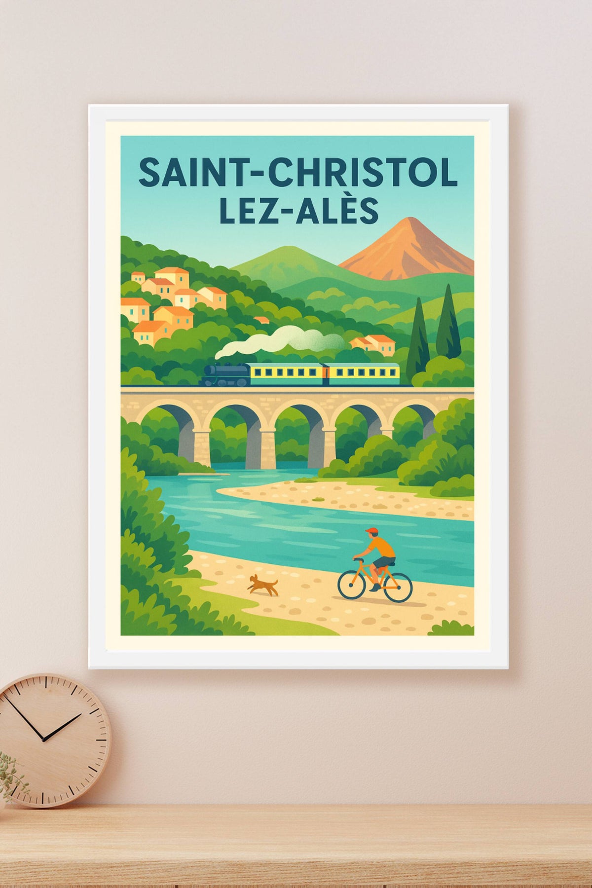 Affiche de Saint-Christol-lez-Alès - Évasion et nature au fil de l'eau
