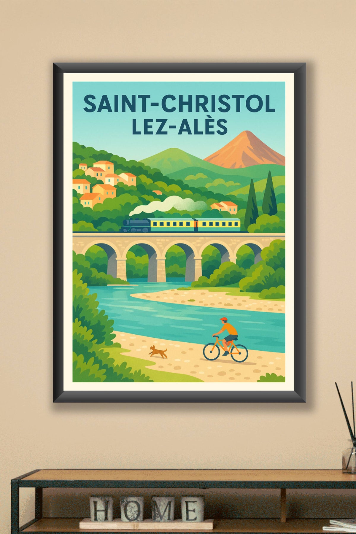 Affiche de Saint-Christol-lez-Alès - Évasion et nature au fil de l'eau