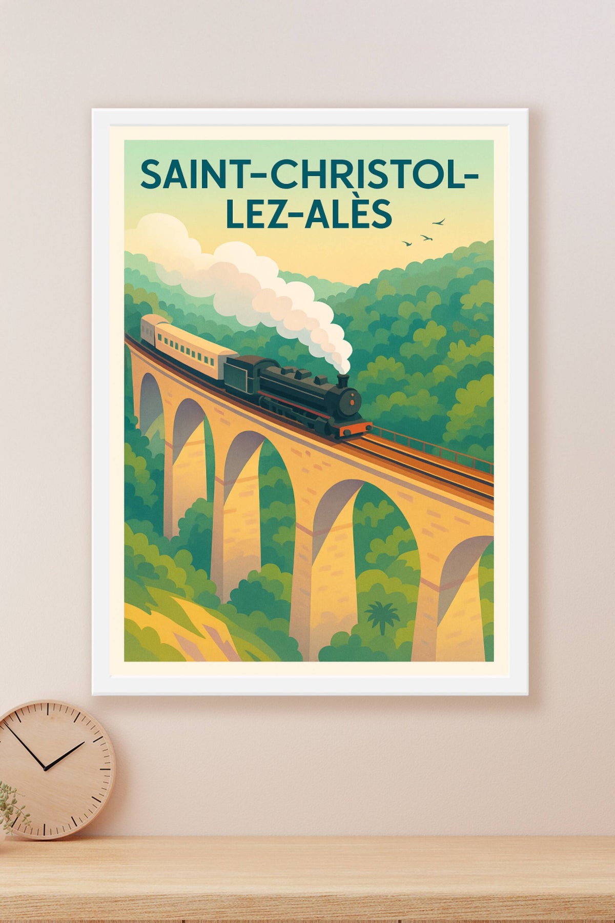 Affiche de Saint-Christol-lez-Alès - Voyage nostalgique sur les rails