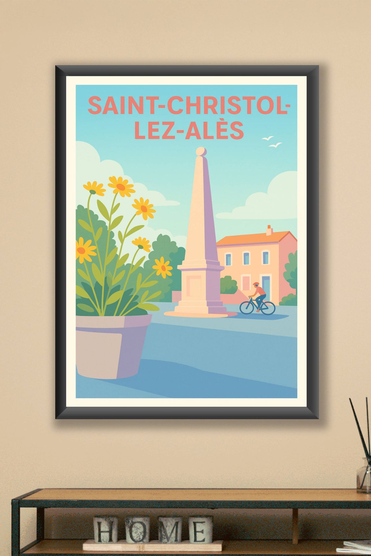 Affiche de Saint-Christol-lez-Alès - Charme et douceur d'une petite ville ensoleillée