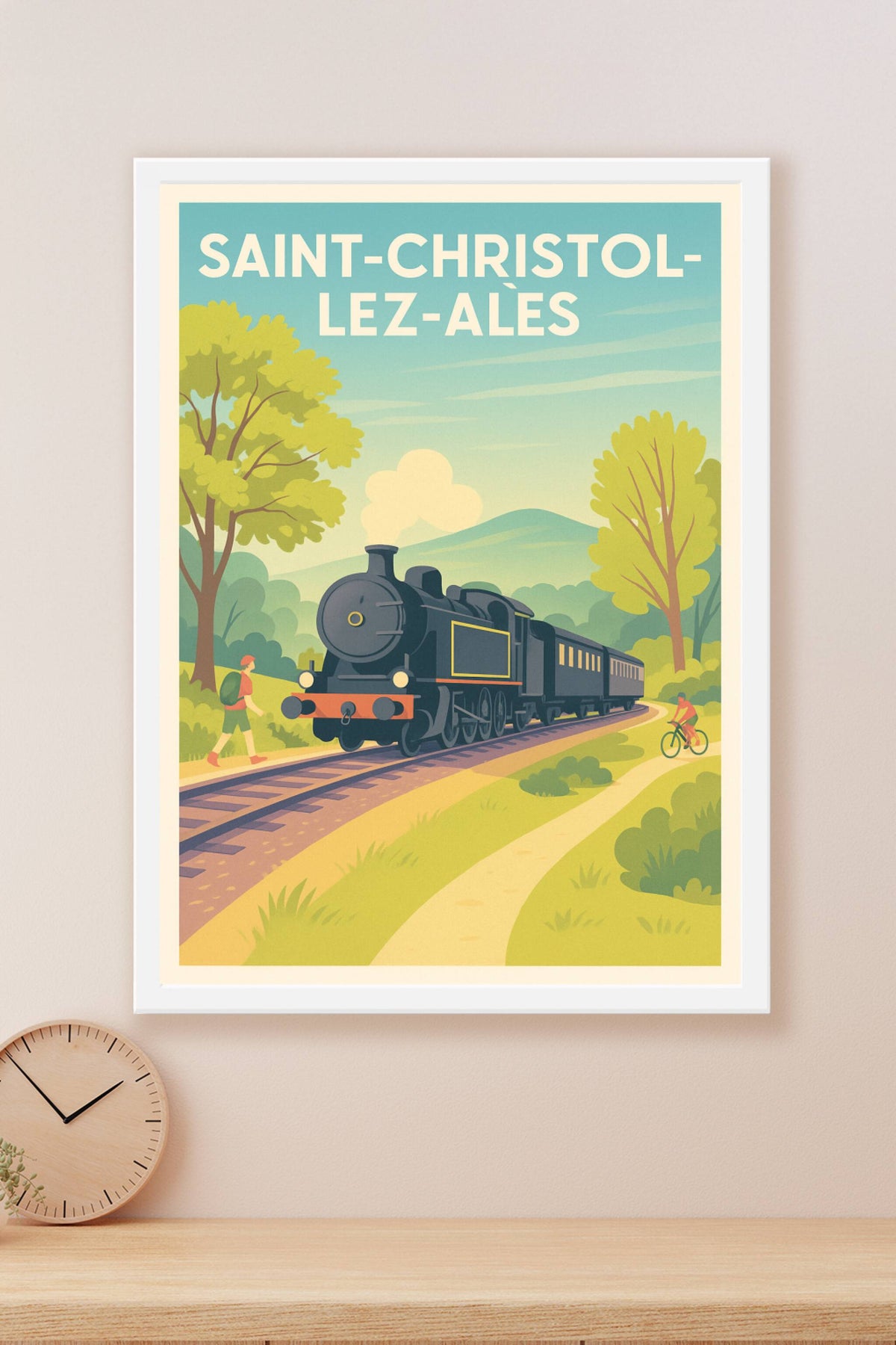Affiche de Saint-Christol-lez-Alès - Voyage rétro au fil des rails