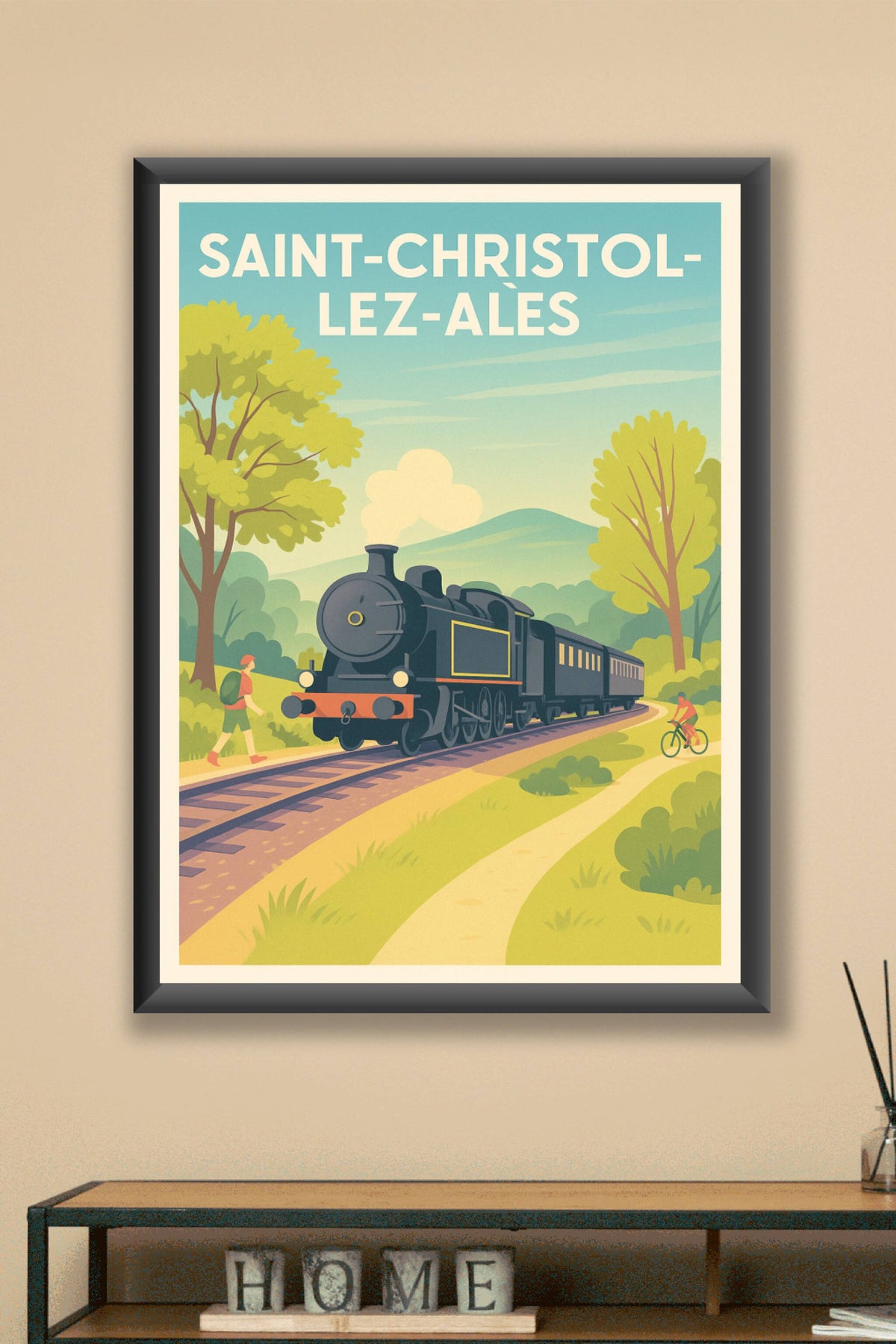 Affiche de Saint-Christol-lez-Alès - Voyage rétro au fil des rails