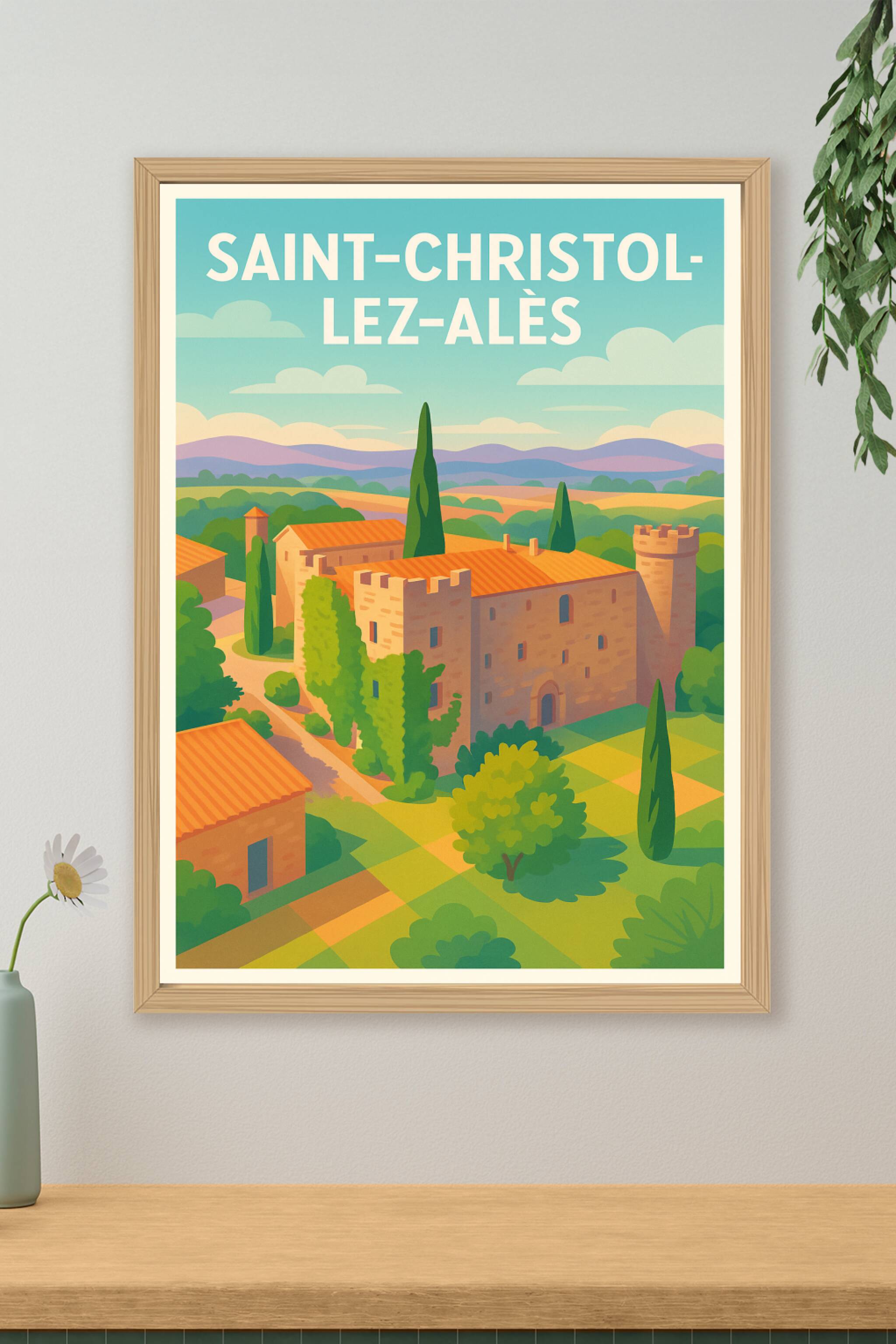 Affiche de Saint-Christol-lez-Alès - Charme et sérénité méridionale