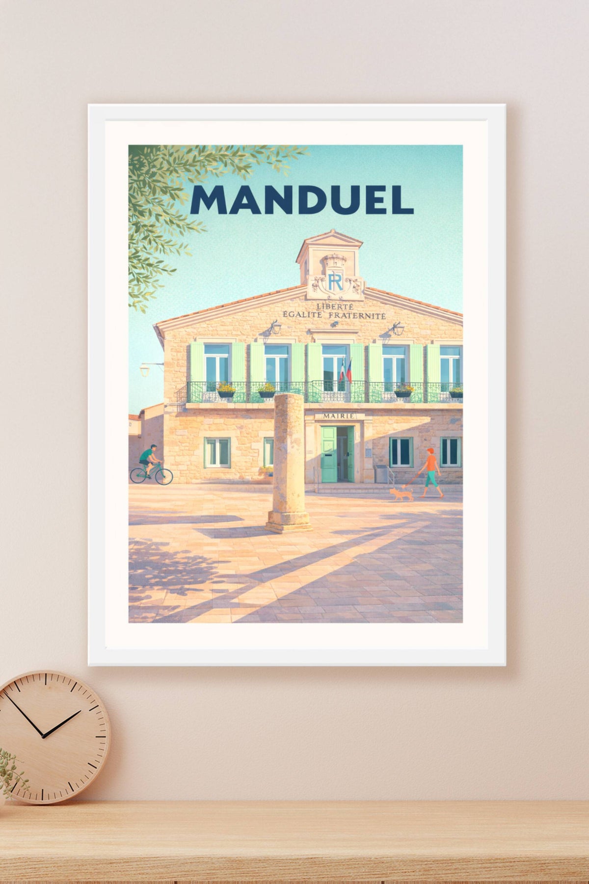 Affiche de Manduel - Tranquillité et charme provençal