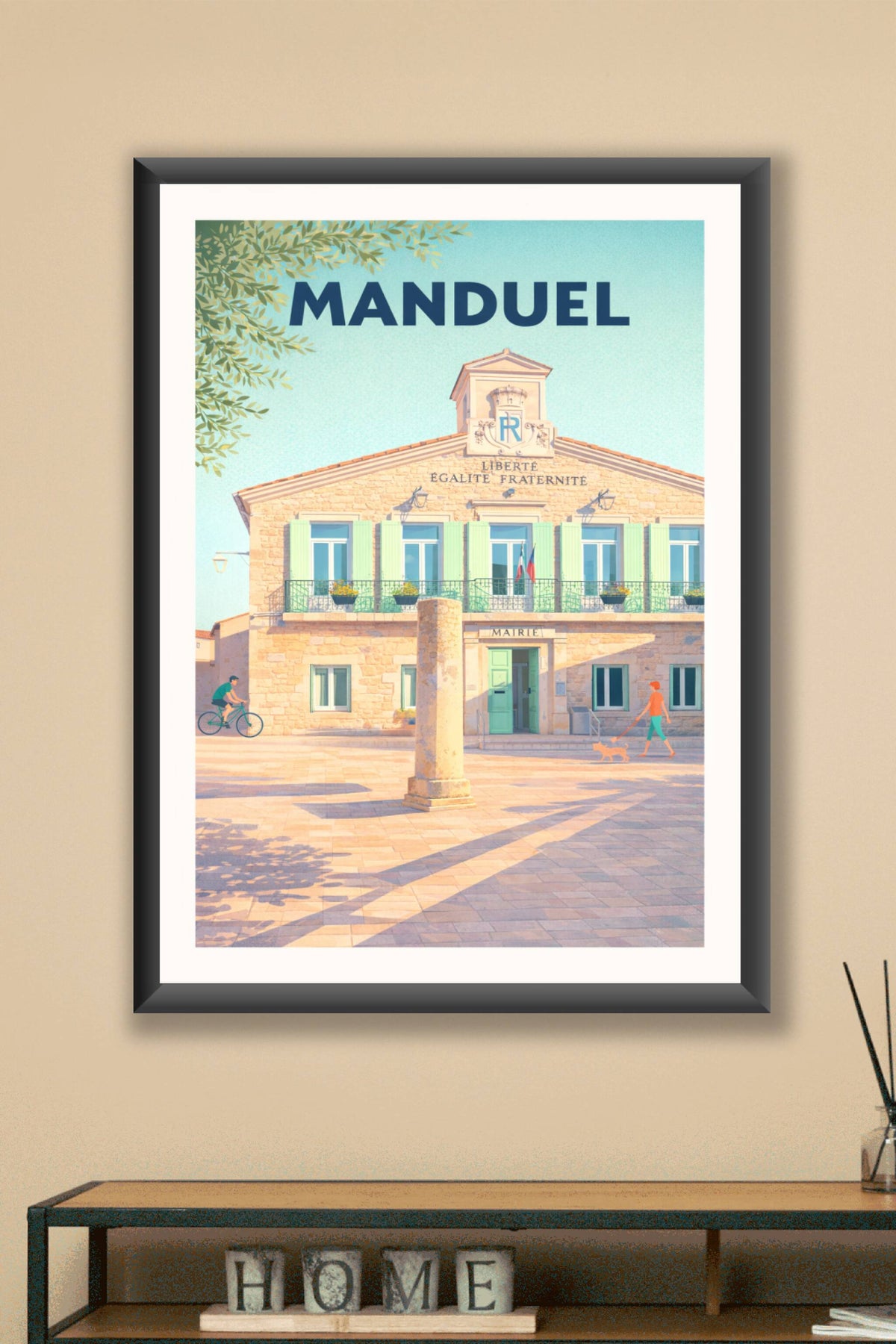 Affiche de Manduel - Tranquillité et charme provençal