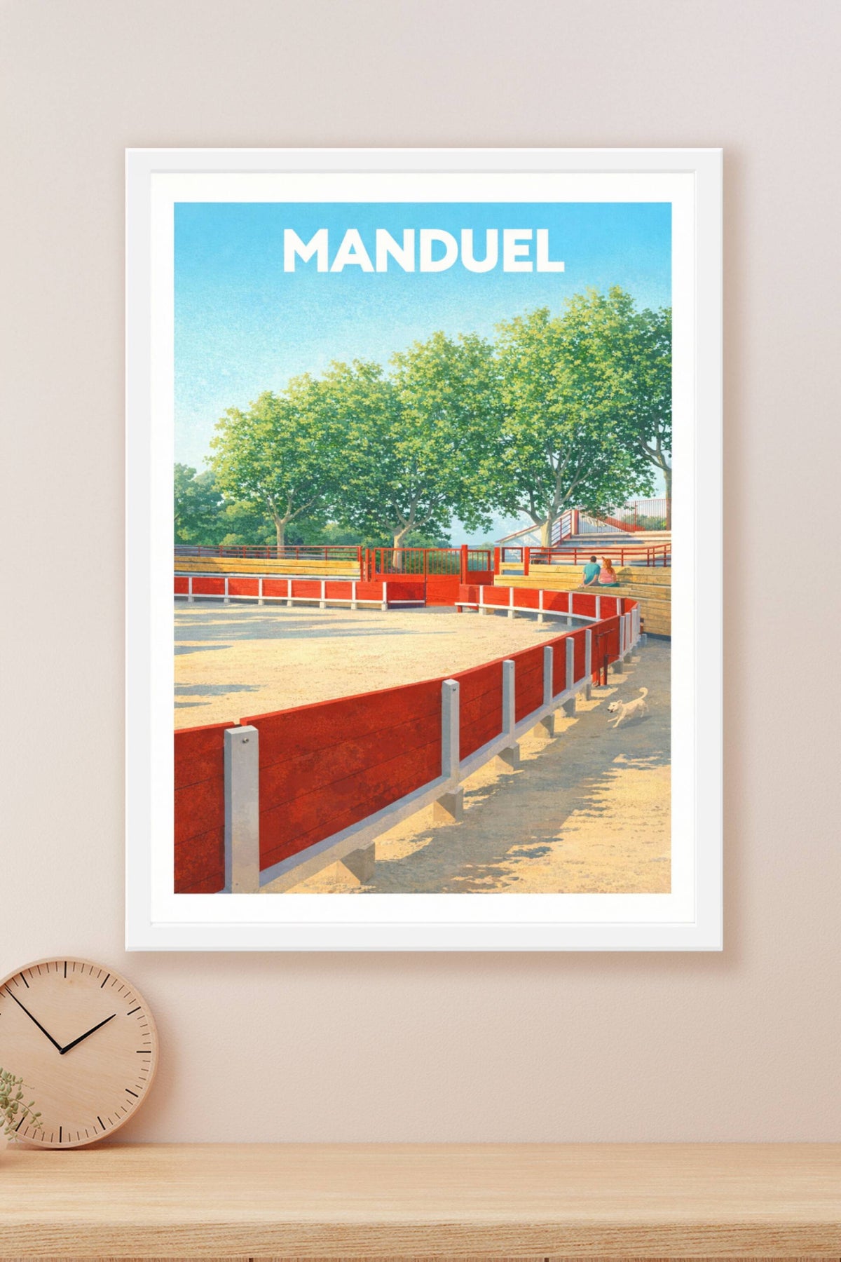 Affiche de Manduel - Le charme authentique de l'arène ensoleillée
