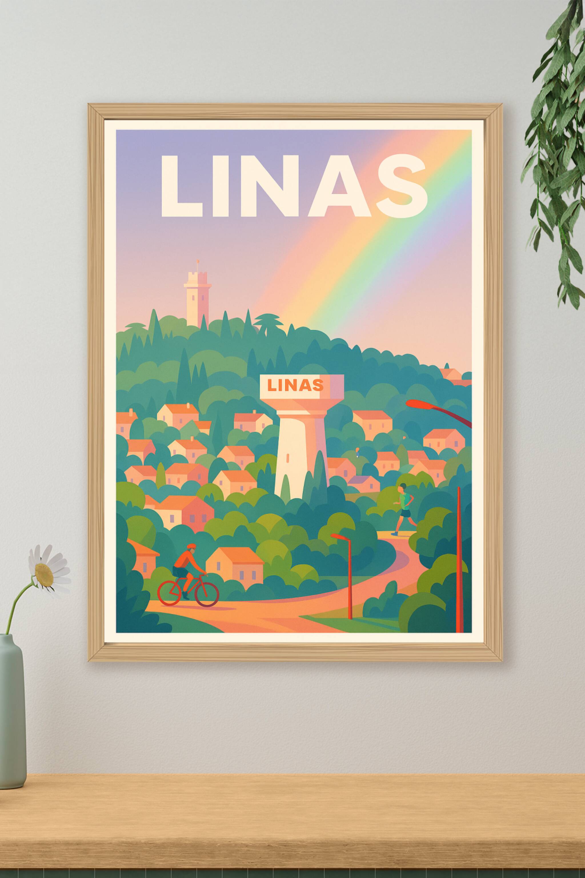 Affiche de Linas - L'élégance naturelle au cœur de la campagne