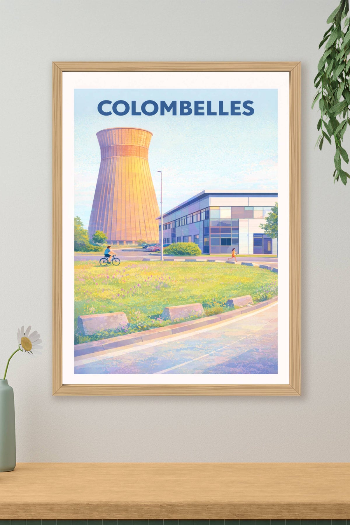 Affiche de Colombelles - Charme industriel au soleil couchant