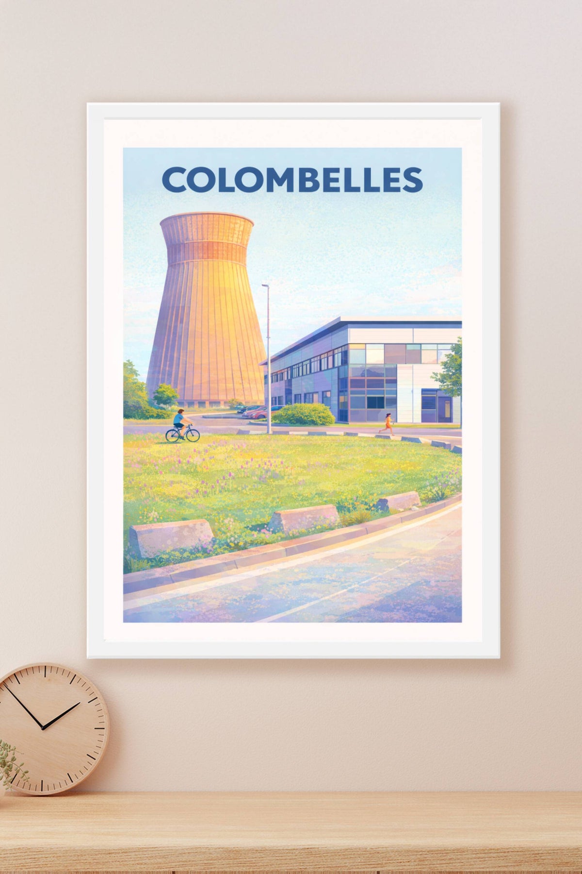 Affiche de Colombelles - Charme industriel au soleil couchant