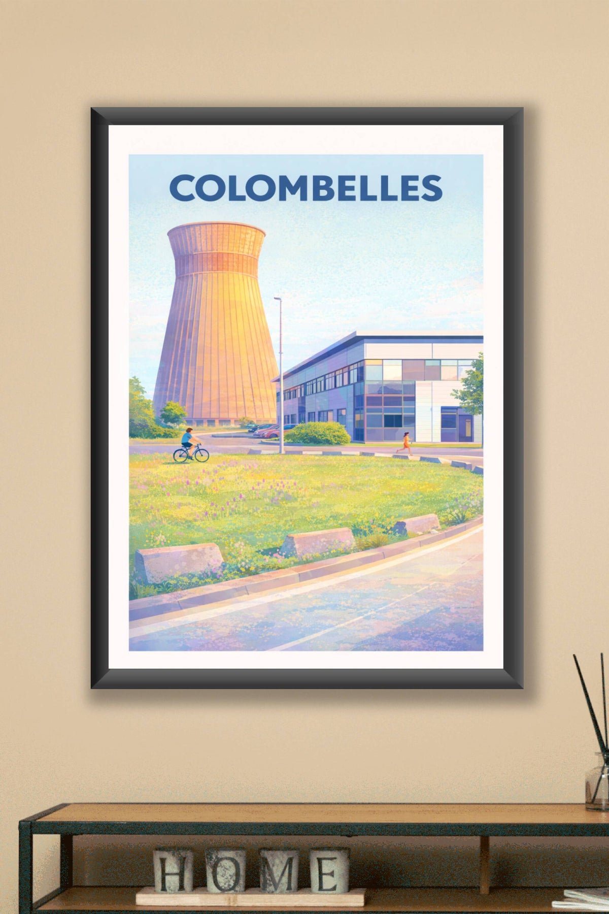 Affiche de Colombelles - Charme industriel au soleil couchant