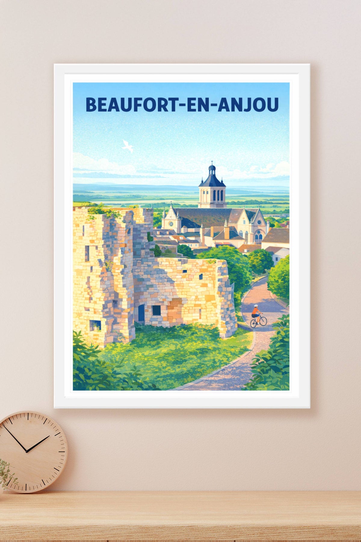 Affiche de Beaufort-en-Anjou - Charme et histoire à vélo