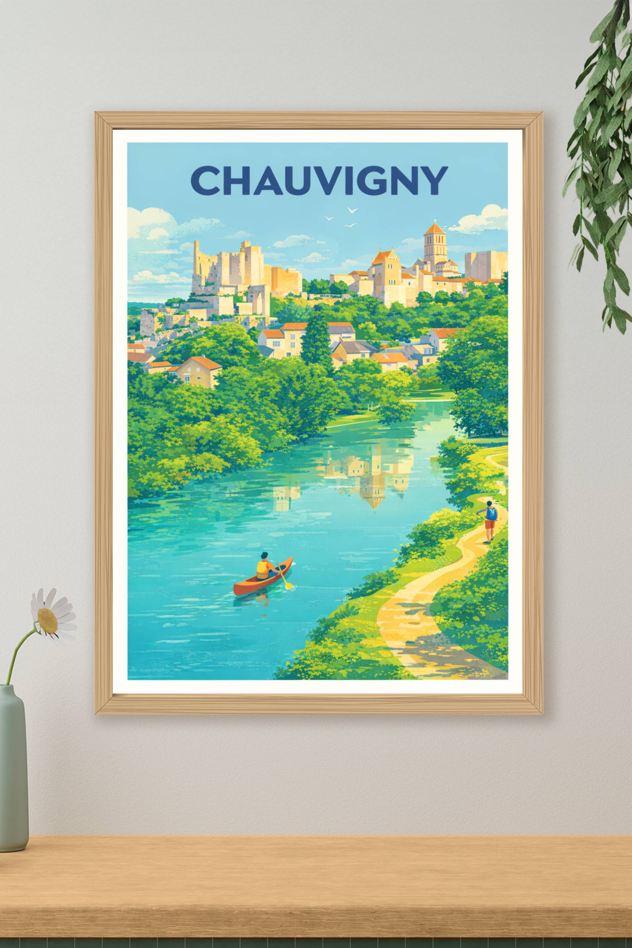 Affiche de Chauvigny - Un havre de paix entre nature et histoire