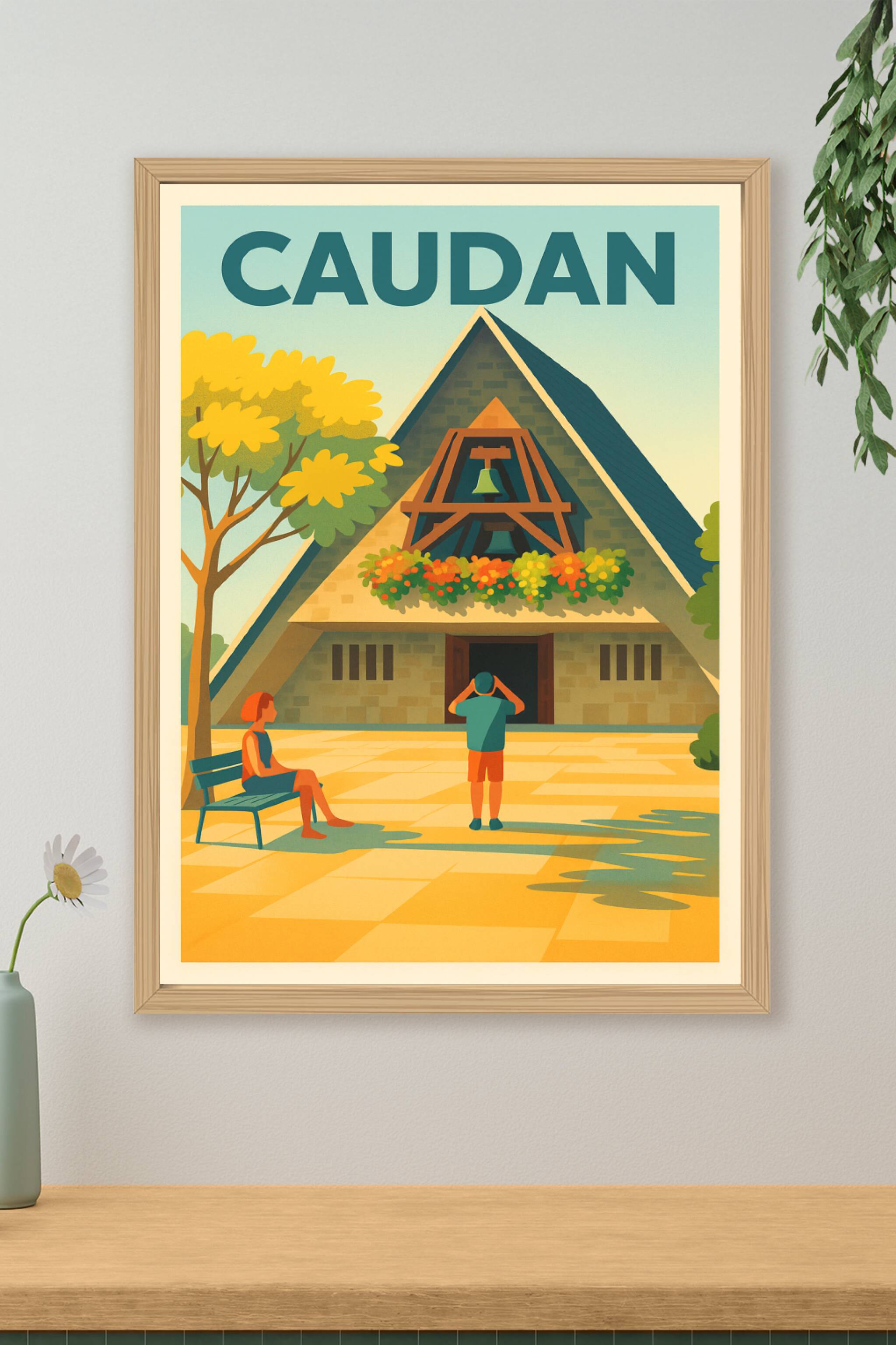 Affiche de Caudan - Un coin de sérénité en Bretagne