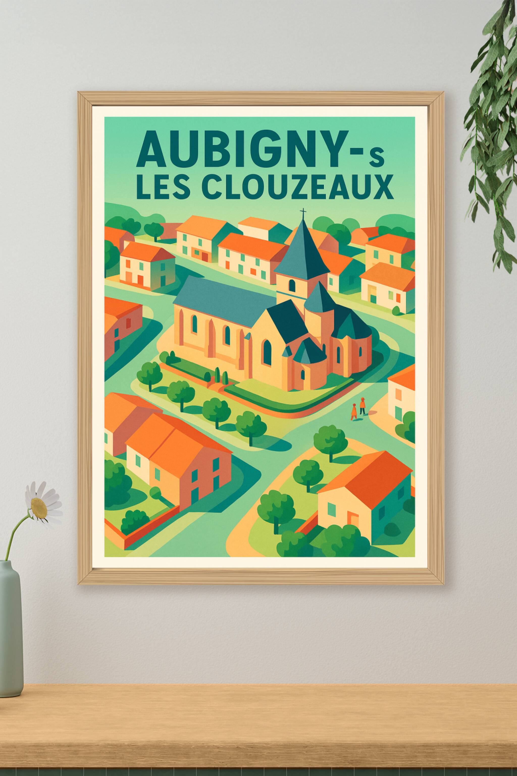 Affiche de Aubigny-Les Clouzeaux - Charme et Sérénité au Cœur du Village