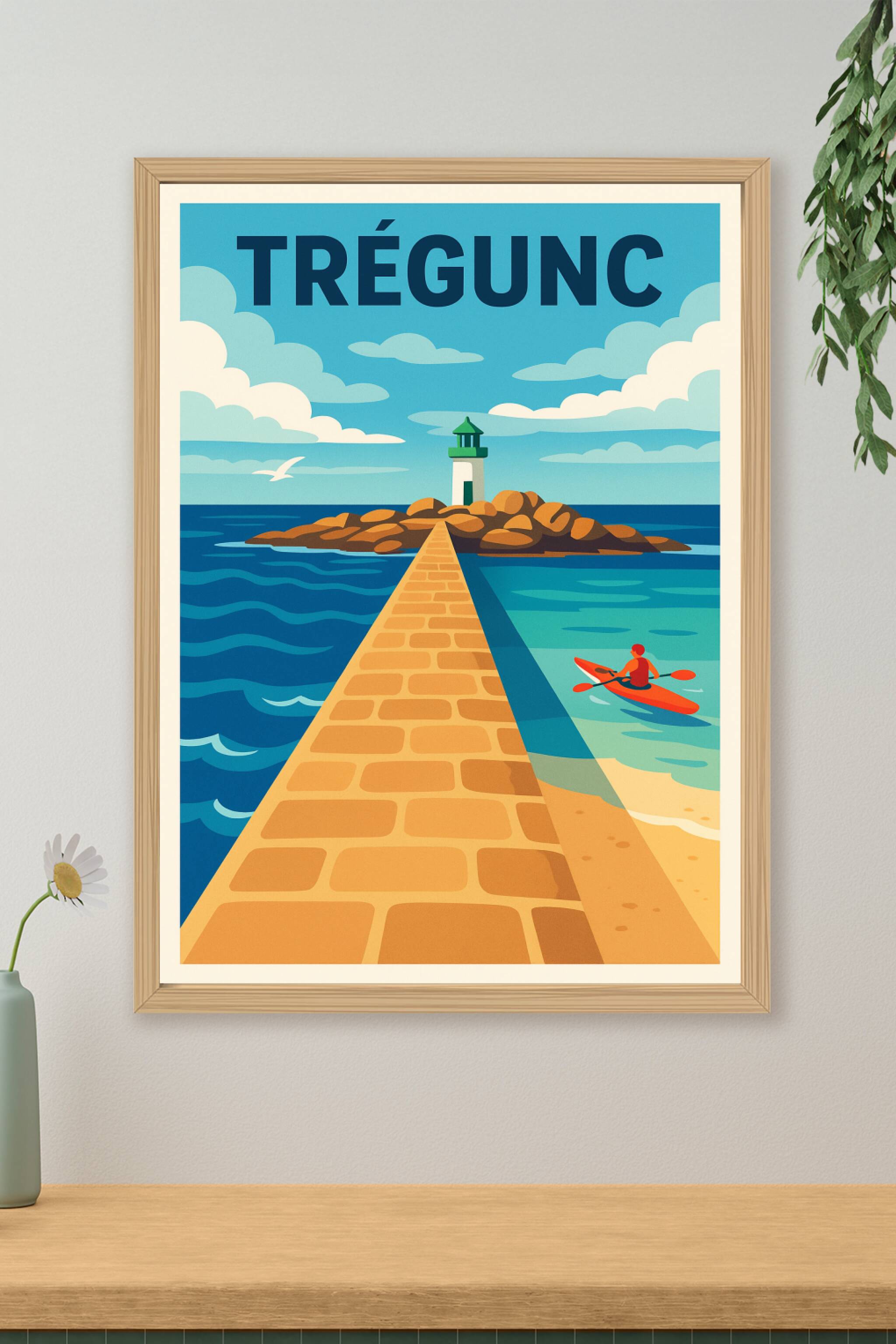 Affiche de Trégunc - Escapade maritime et nature en Bretagne