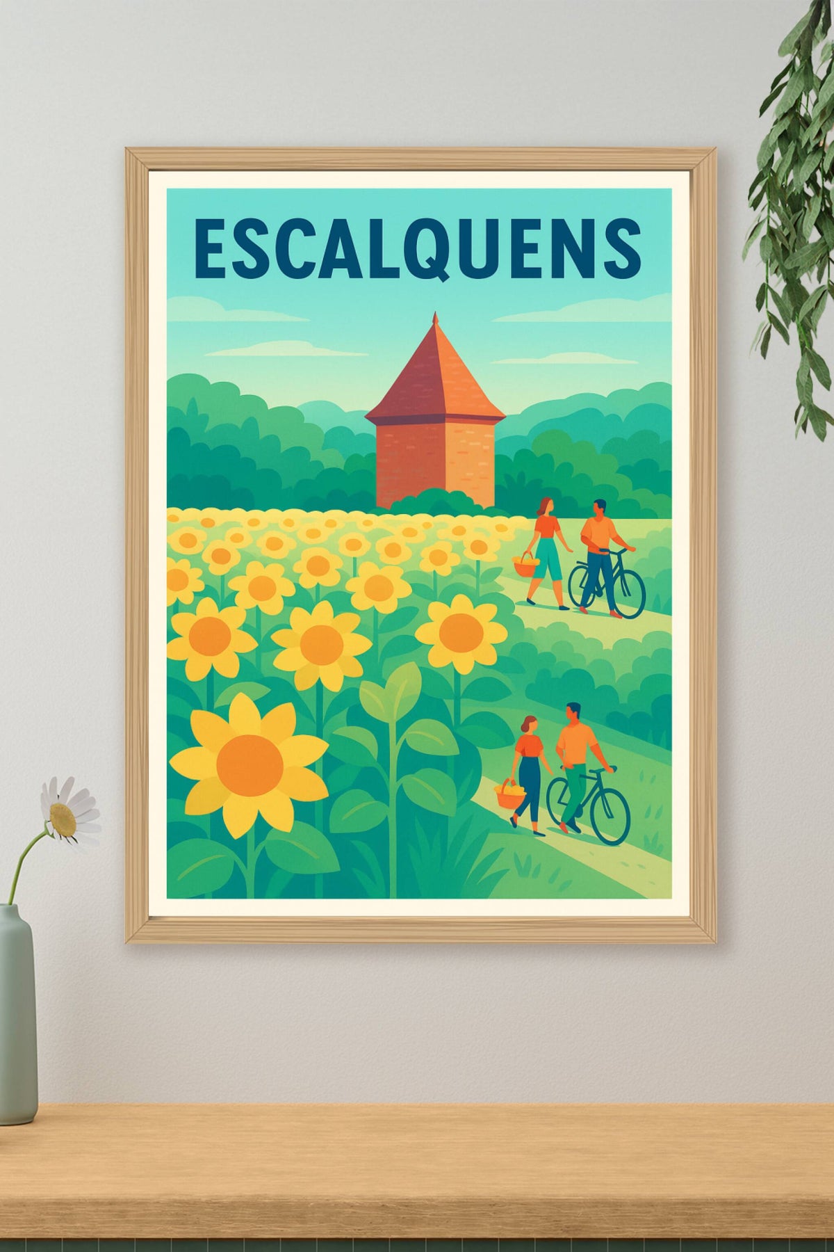 Affiche de Escalquens - Balade bucolique au cœur des tournesols