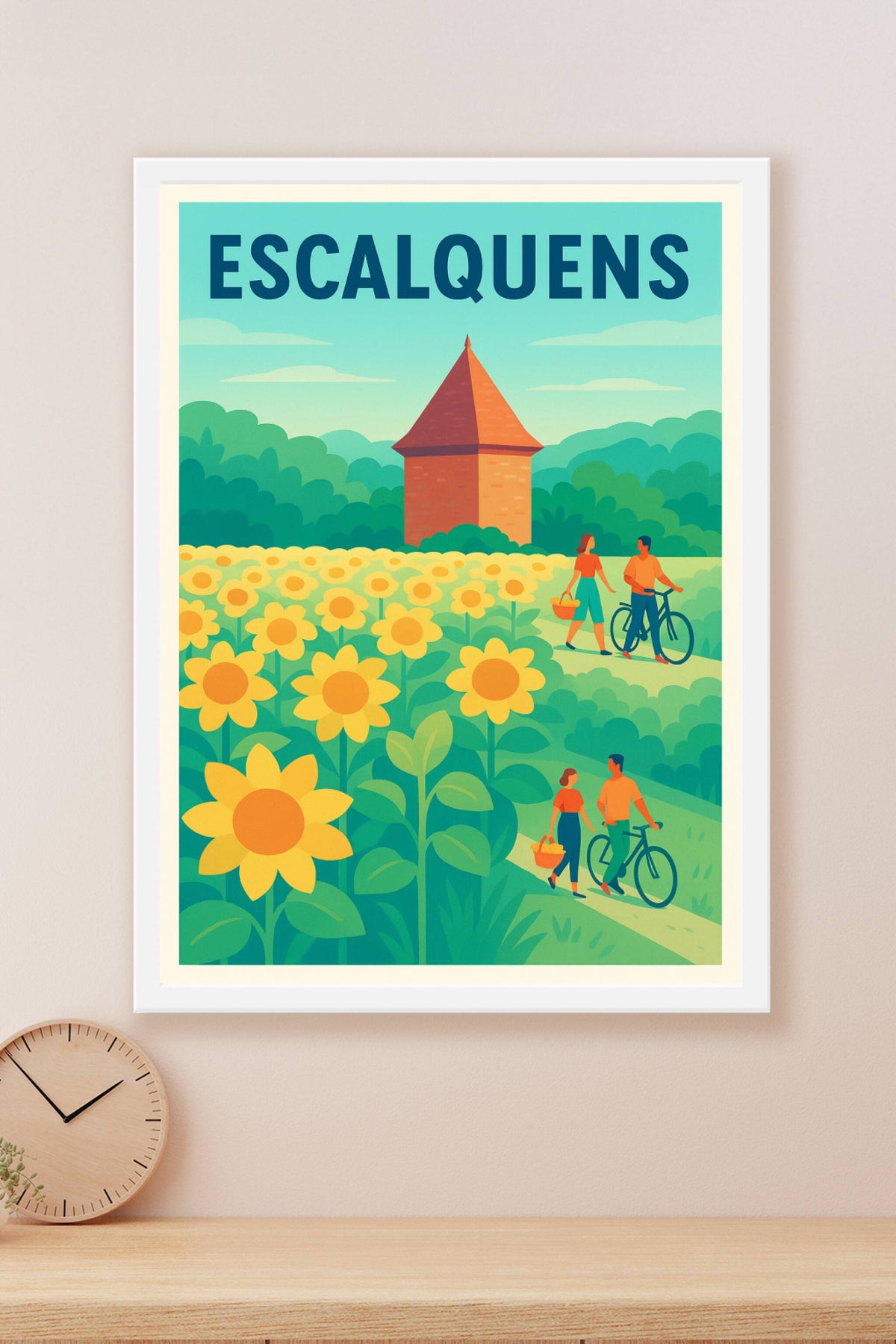 Affiche de Escalquens - Balade bucolique au cœur des tournesols