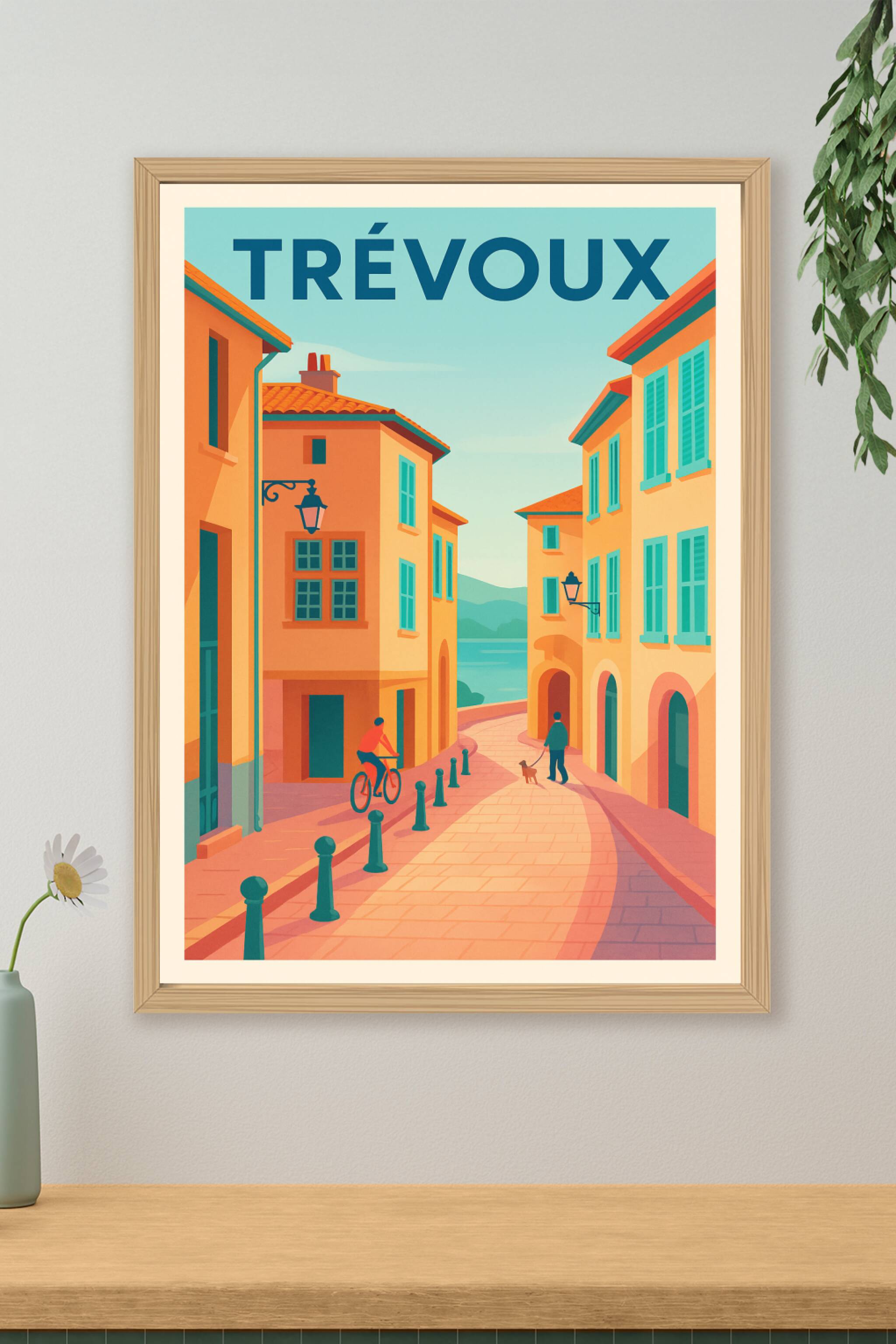 Affiche de Trévoux - Charme et sérénité au fil des ruelles
