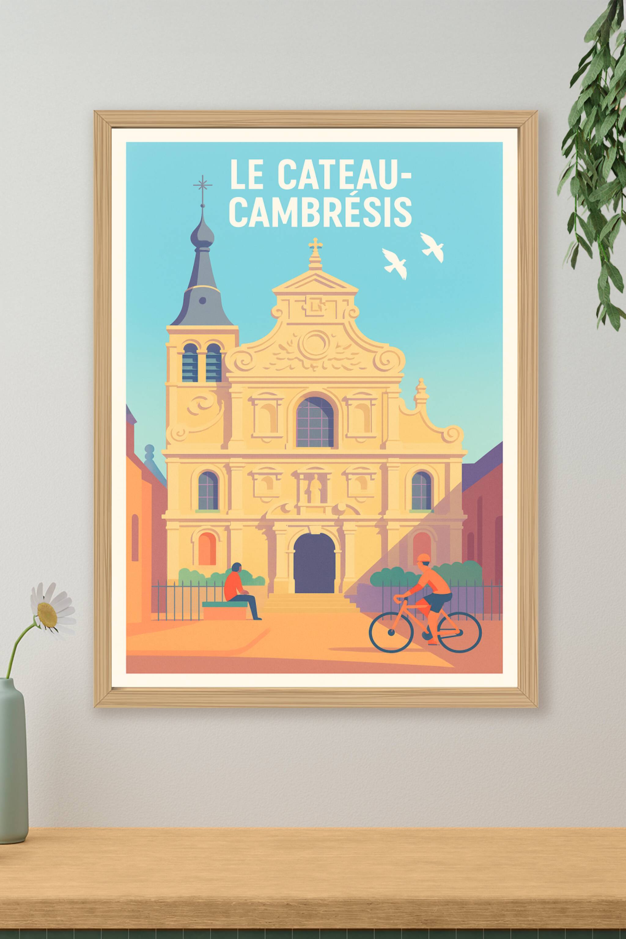 Affiche de Le Cateau-Cambrésis - Élégance architecturale et ambiance paisible