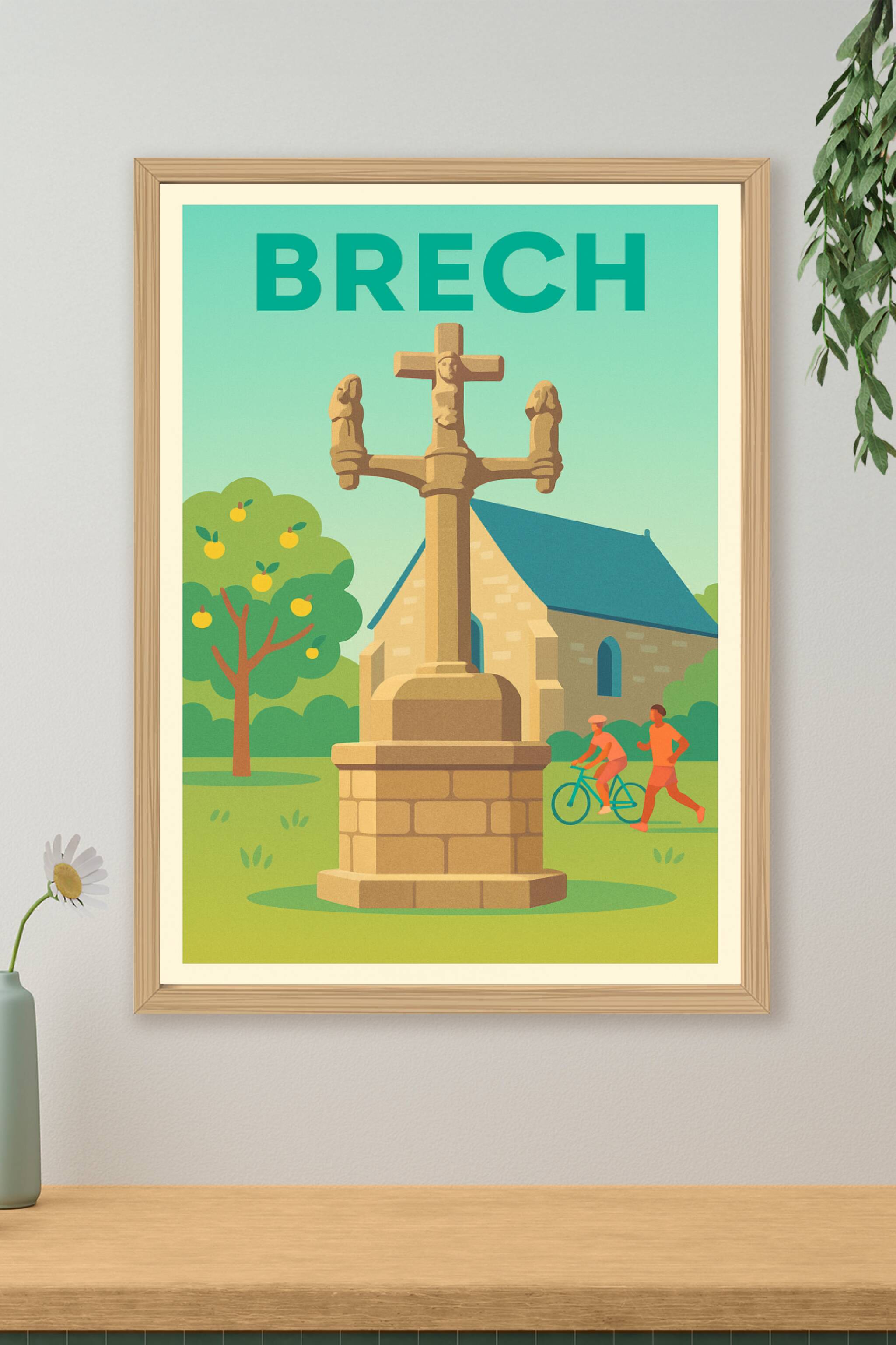 Affiche de Brech - Charme et patrimoine breton au cœur de la nature