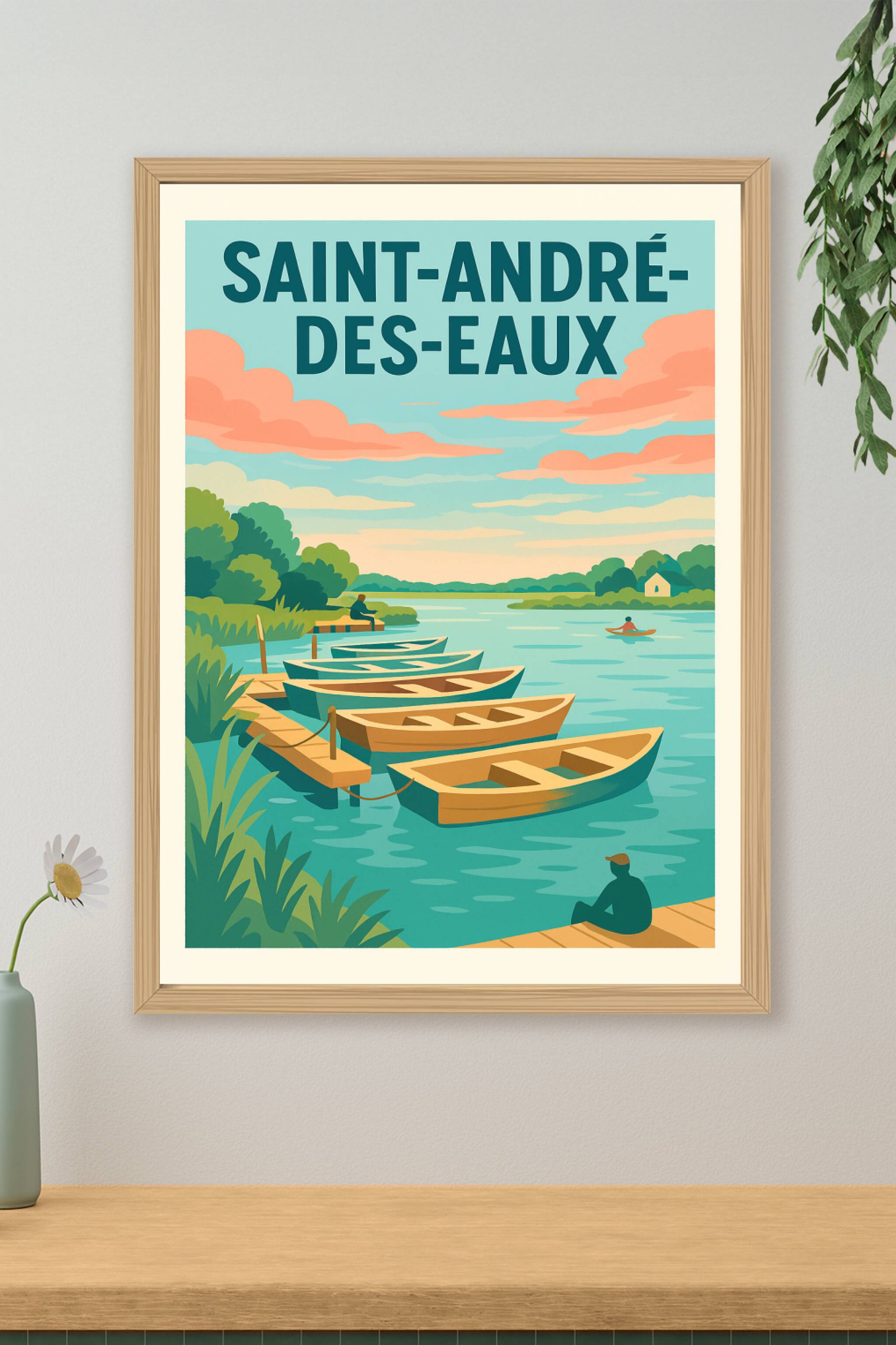 Affiche de Saint-André-des-Eaux - Sérénité au fil de l'eau