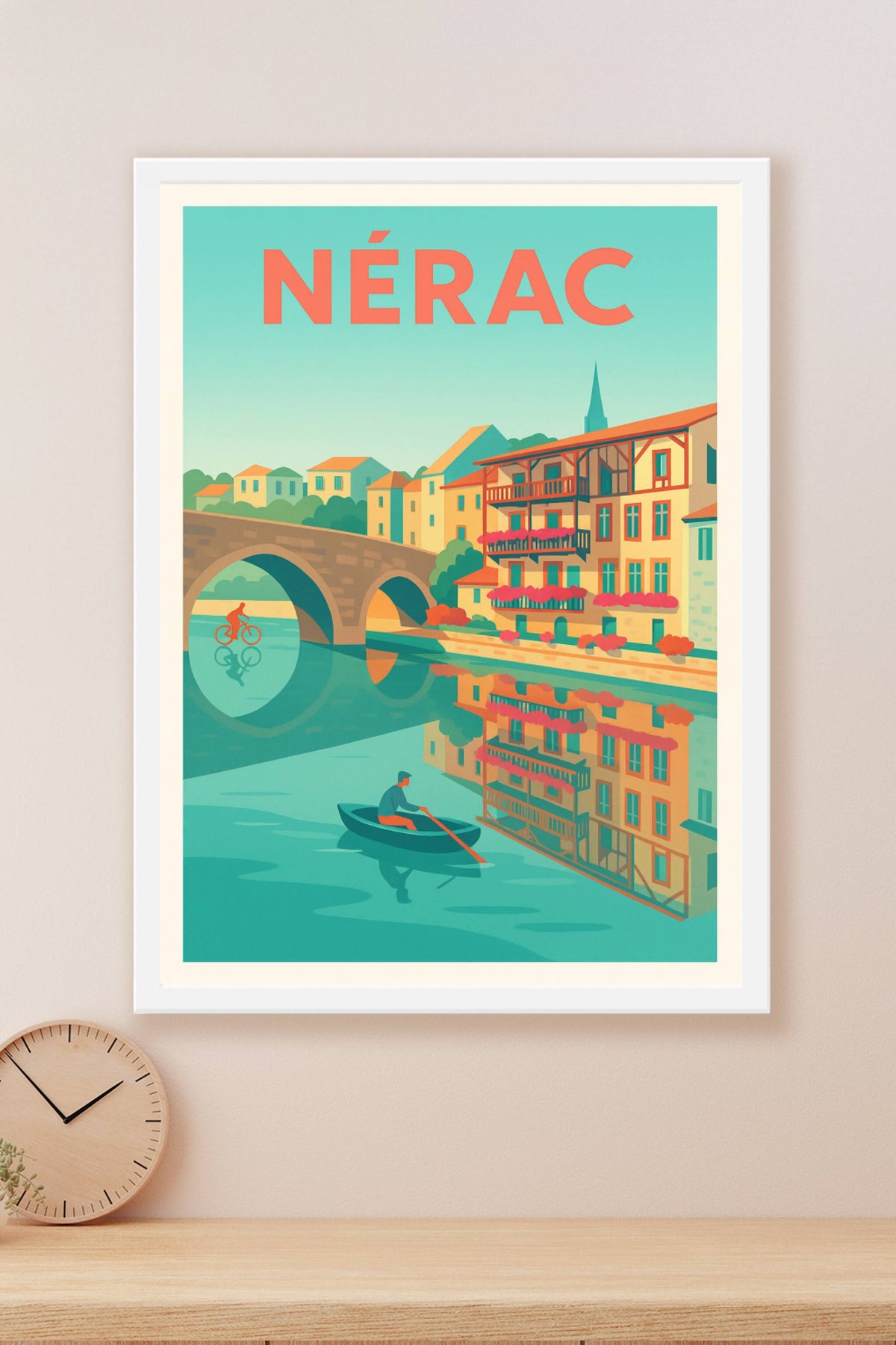 Affiche de Nérac - Charme et sérénité au fil de l'eau