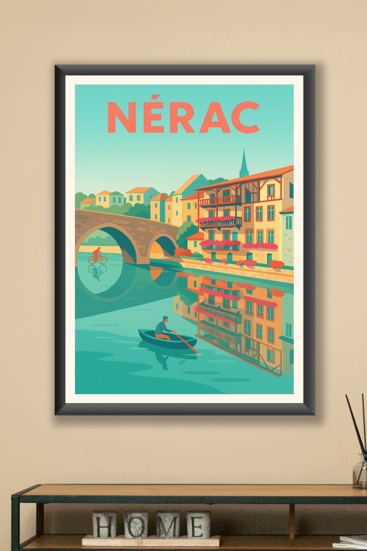 Affiche de Nérac - Charme et sérénité au fil de l'eau