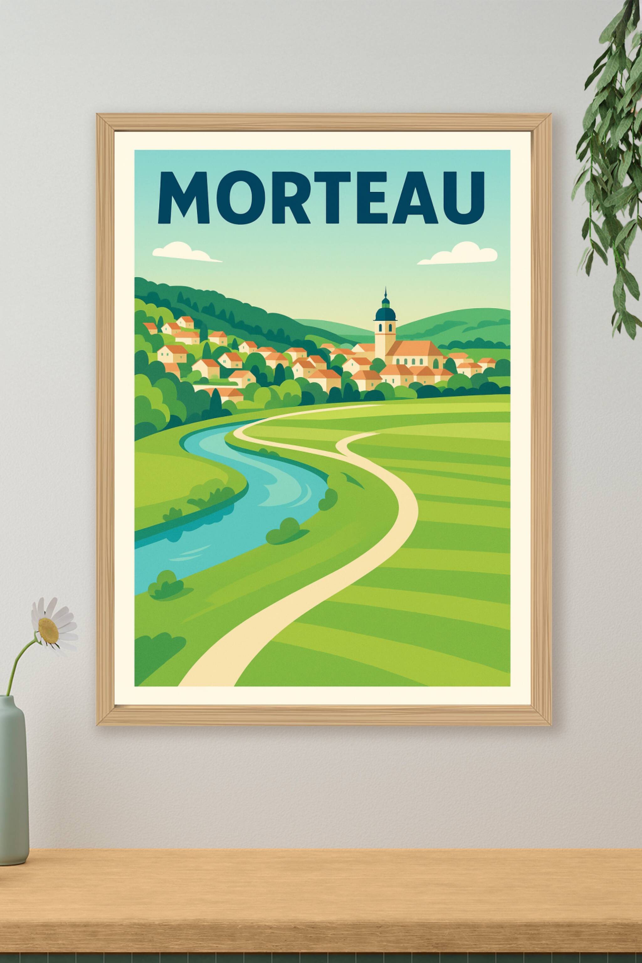 Affiche de Morteau - Charme bucolique et douceur de vivre