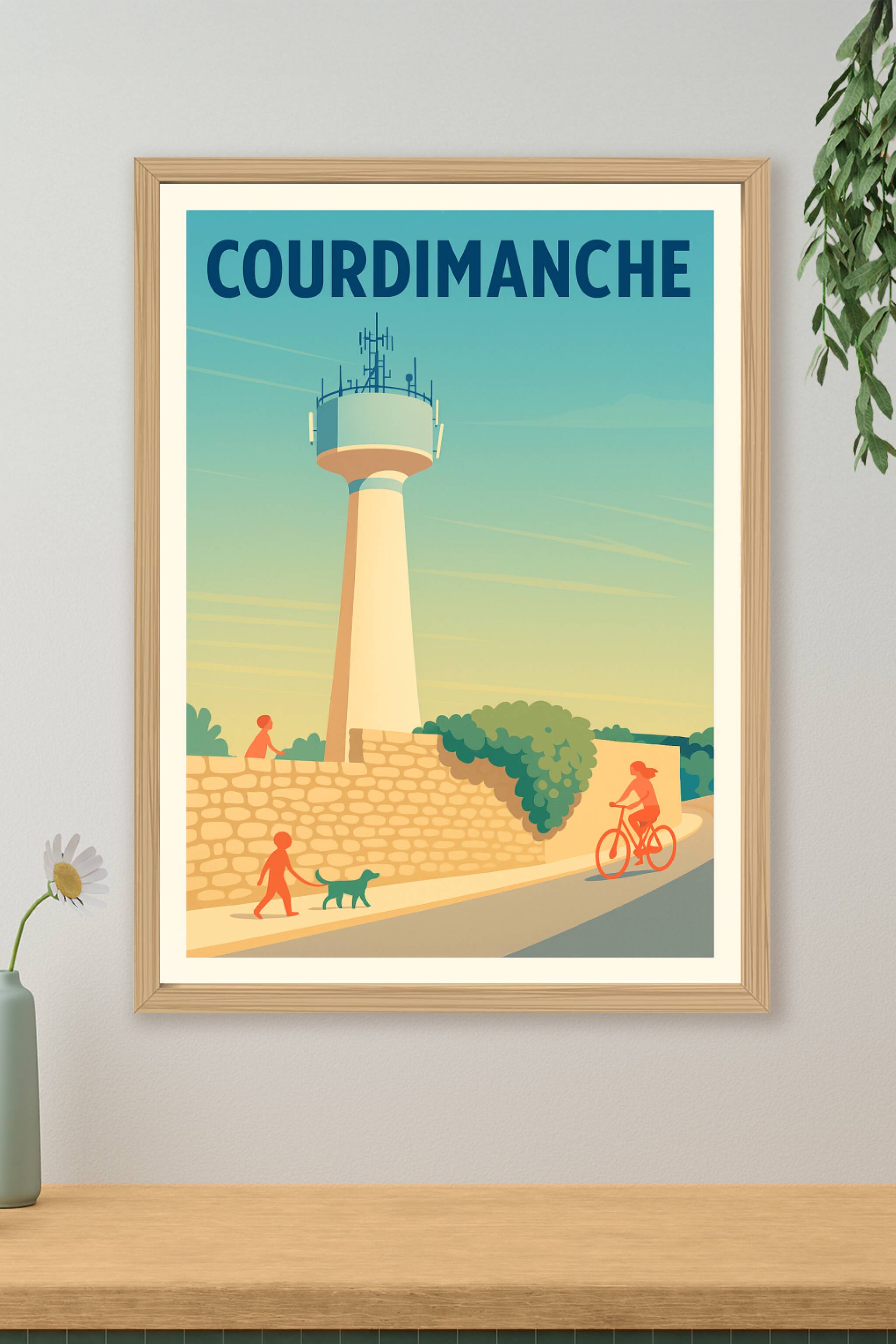 Affiche de Courdimanche - Une promenade paisible au pied de la tour