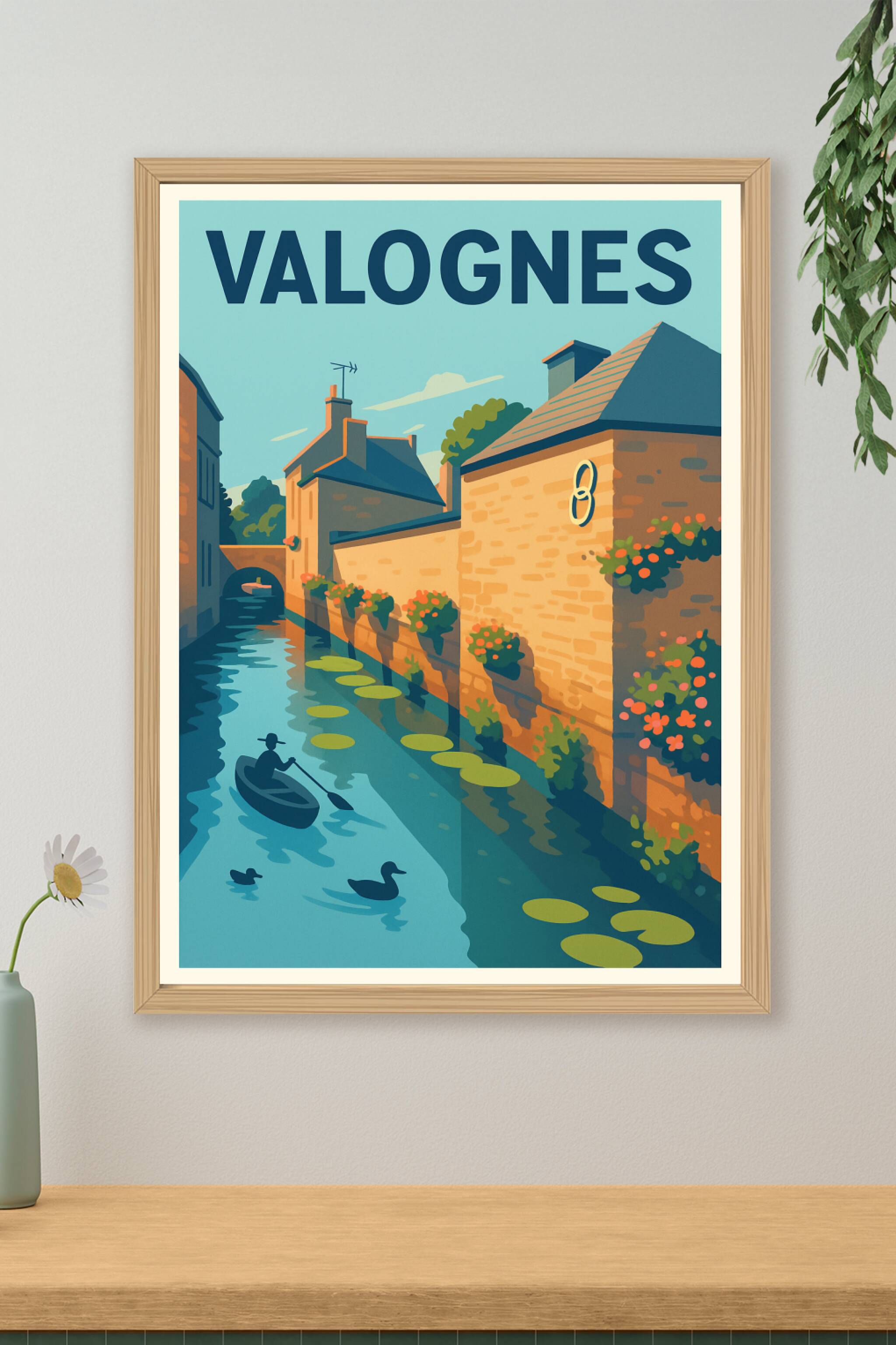 Affiche de Valognes - Charme et sérénité entre eaux et pierres