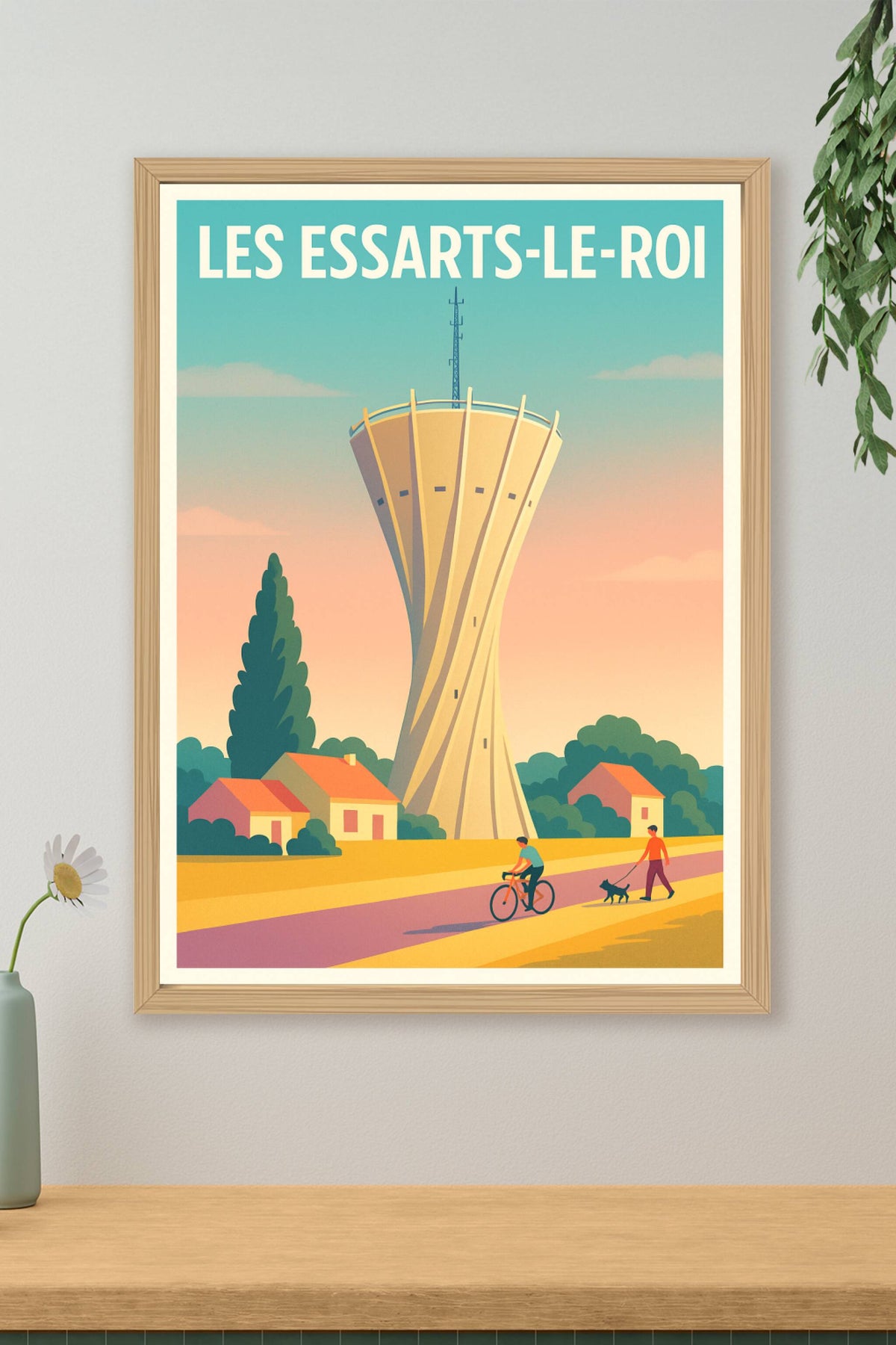 Affiche de Les Essarts-le-Roi - L'emblème architectural au cœur de la nature