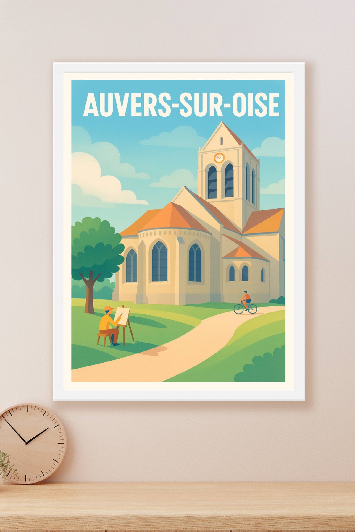 Affiche de Auvers-sur-Oise - L'art de la sérénité en bord de rivière