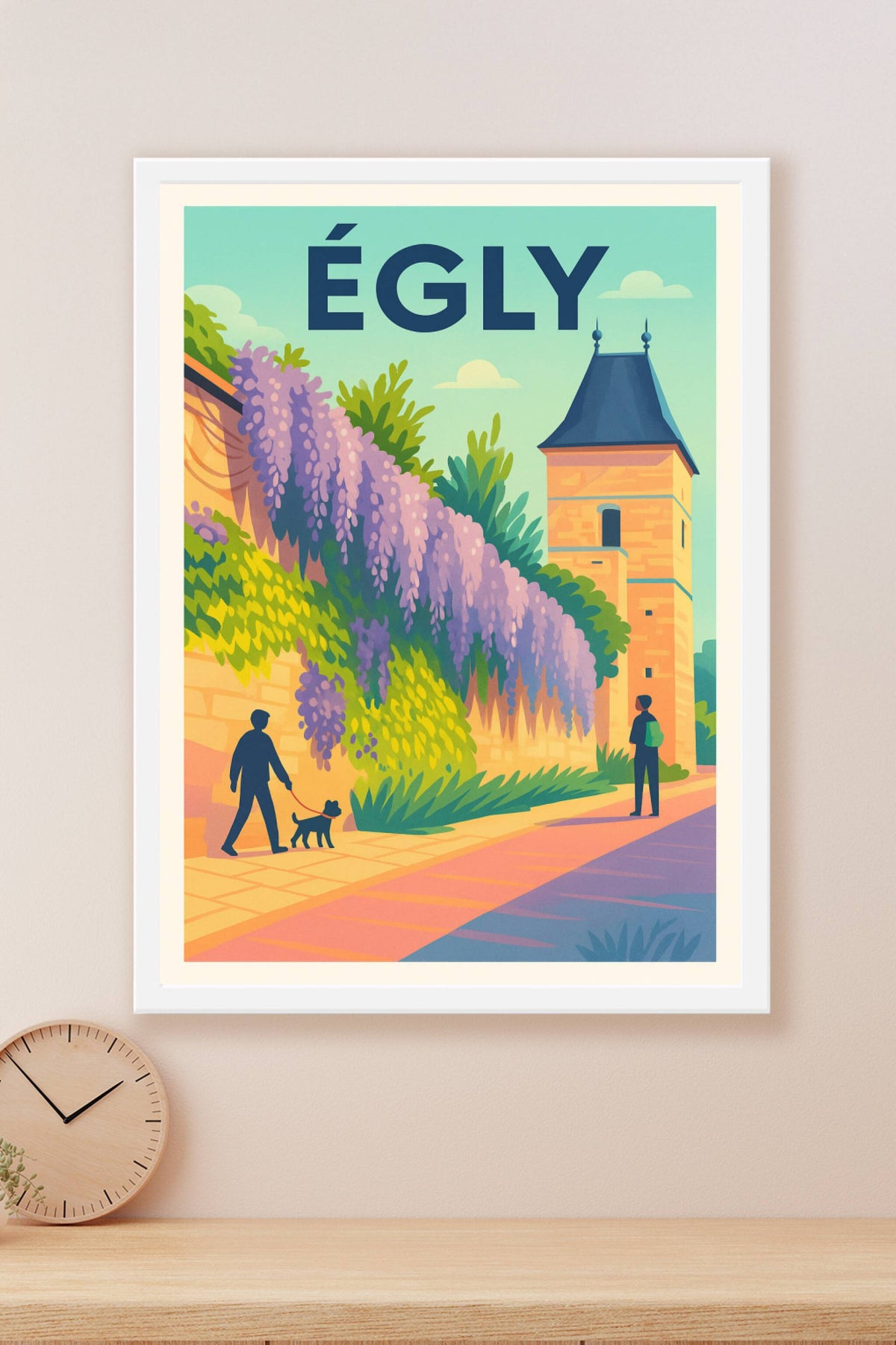Affiche de Égly - Promenade au cœur d'un village fleuri